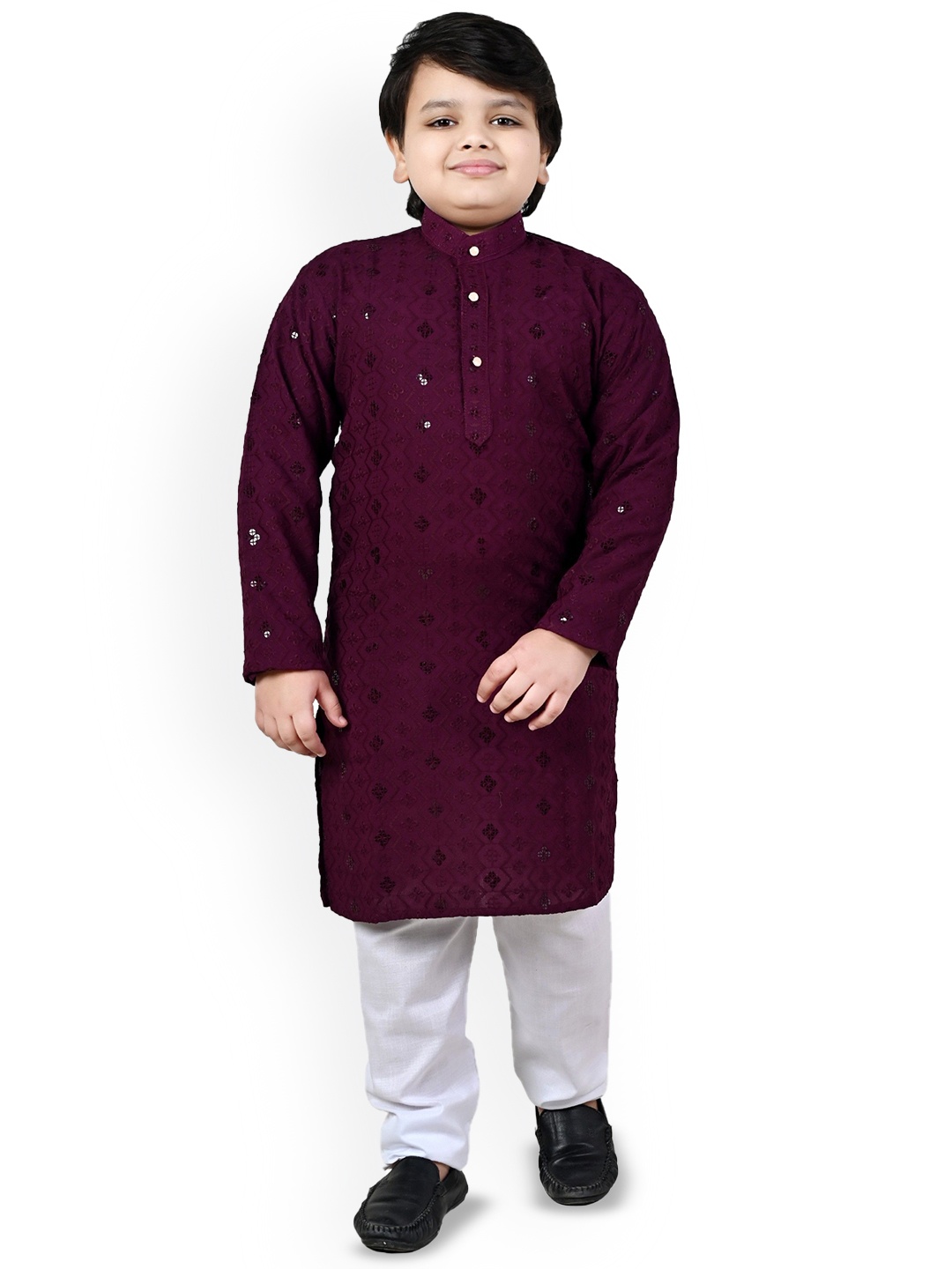 

Kidotsav Boys Kurta with Pyjamas &, Purple