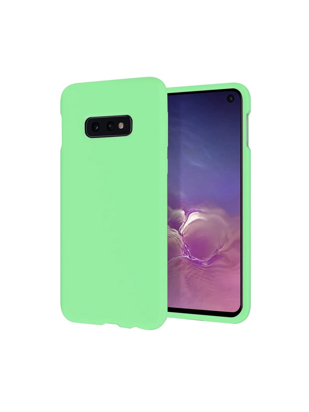 

LIRAMARK Liquid Silicone Soft Back Cover Case for Samsung Galaxy S10e, Green
