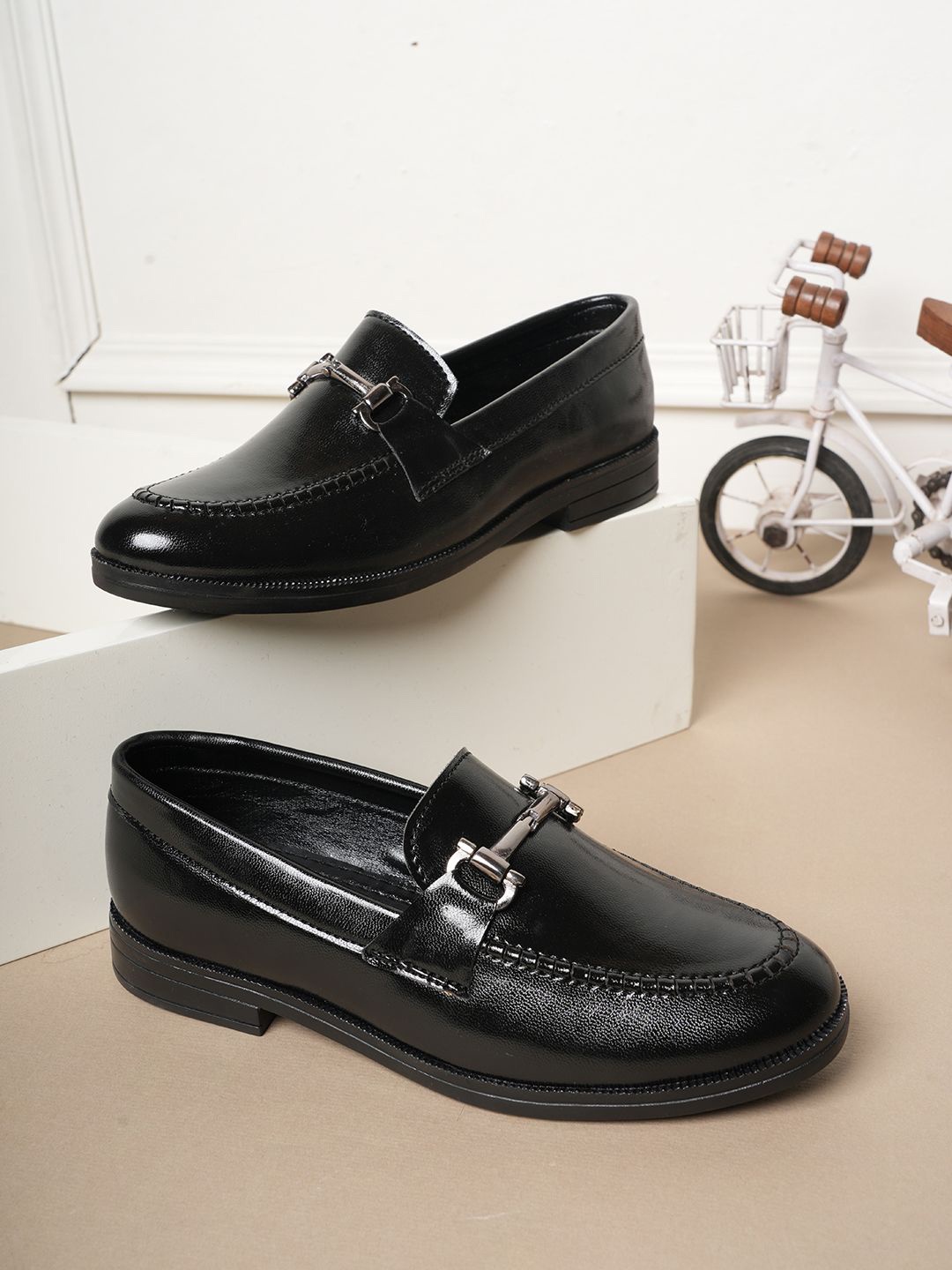 

Style Shoes Boys Slip-On Loafers, Black