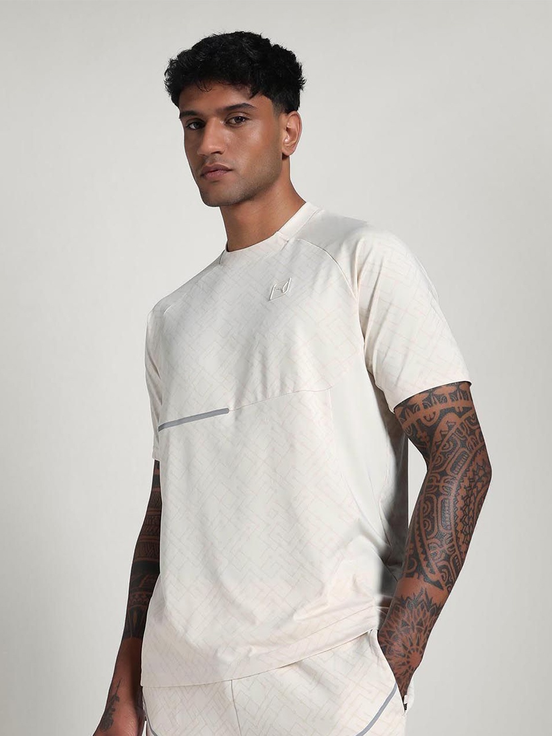 

Puma TECH Men All Over Graphic Printed T-Shirt, White