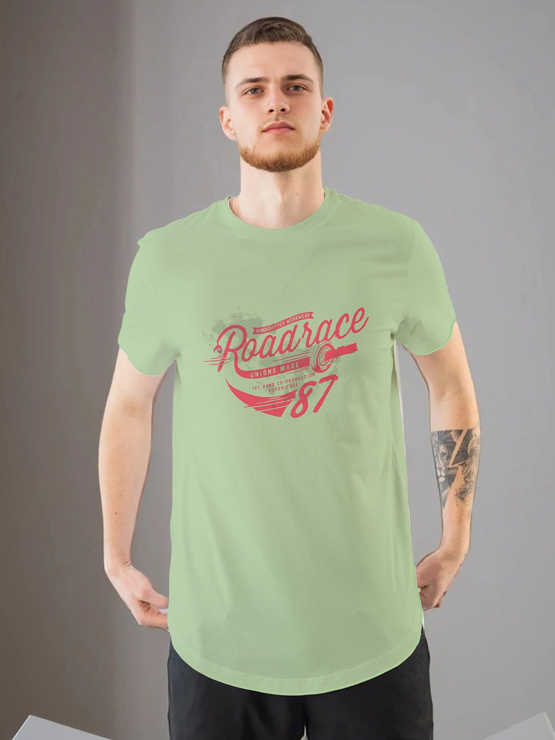 

Moda Rapido Men Printed T-shirt, Sea green
