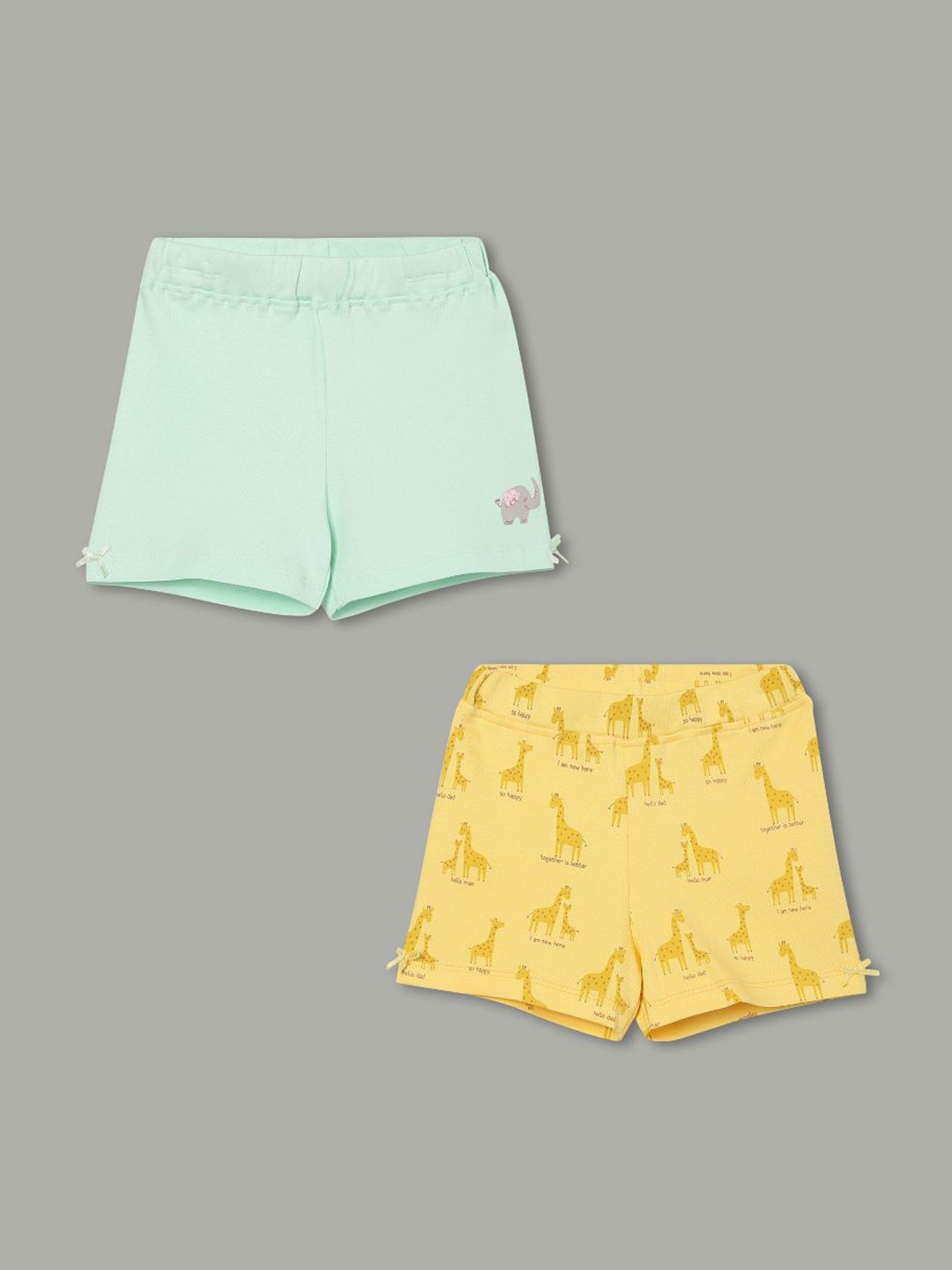 

Juniors by Lifestyle Girls Printed Denim Shorts, Green