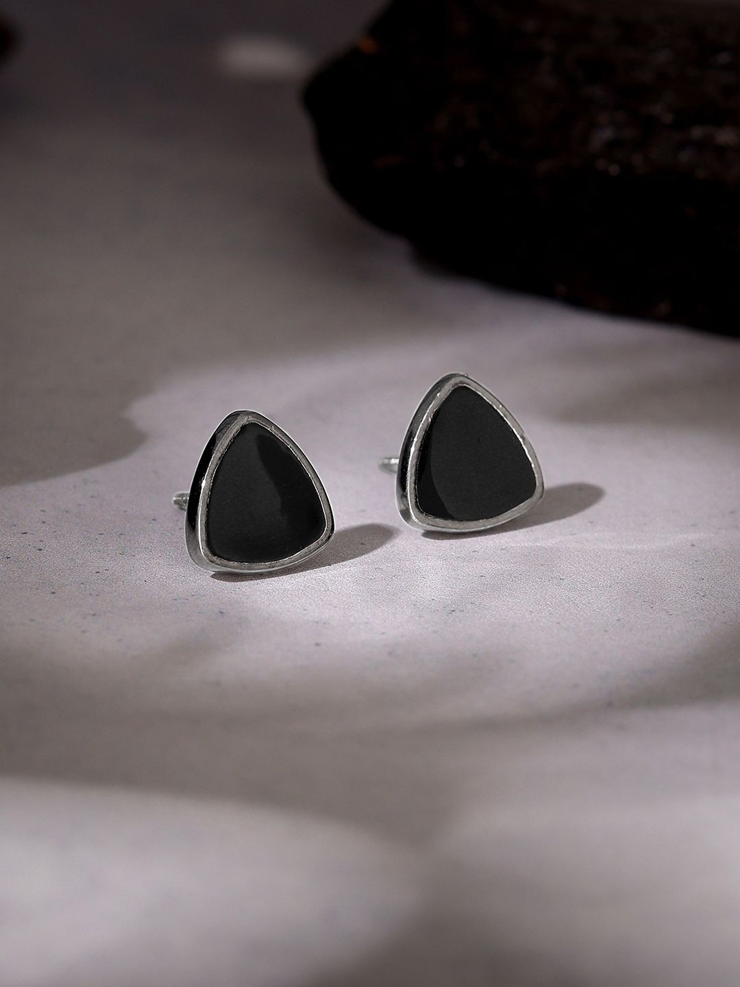 

GIVA Contemporary Studs Earrings, Silver