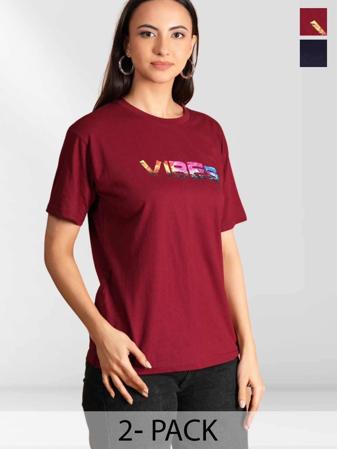 

BAESD Women Typography 2 Printed T-shirt, Multi