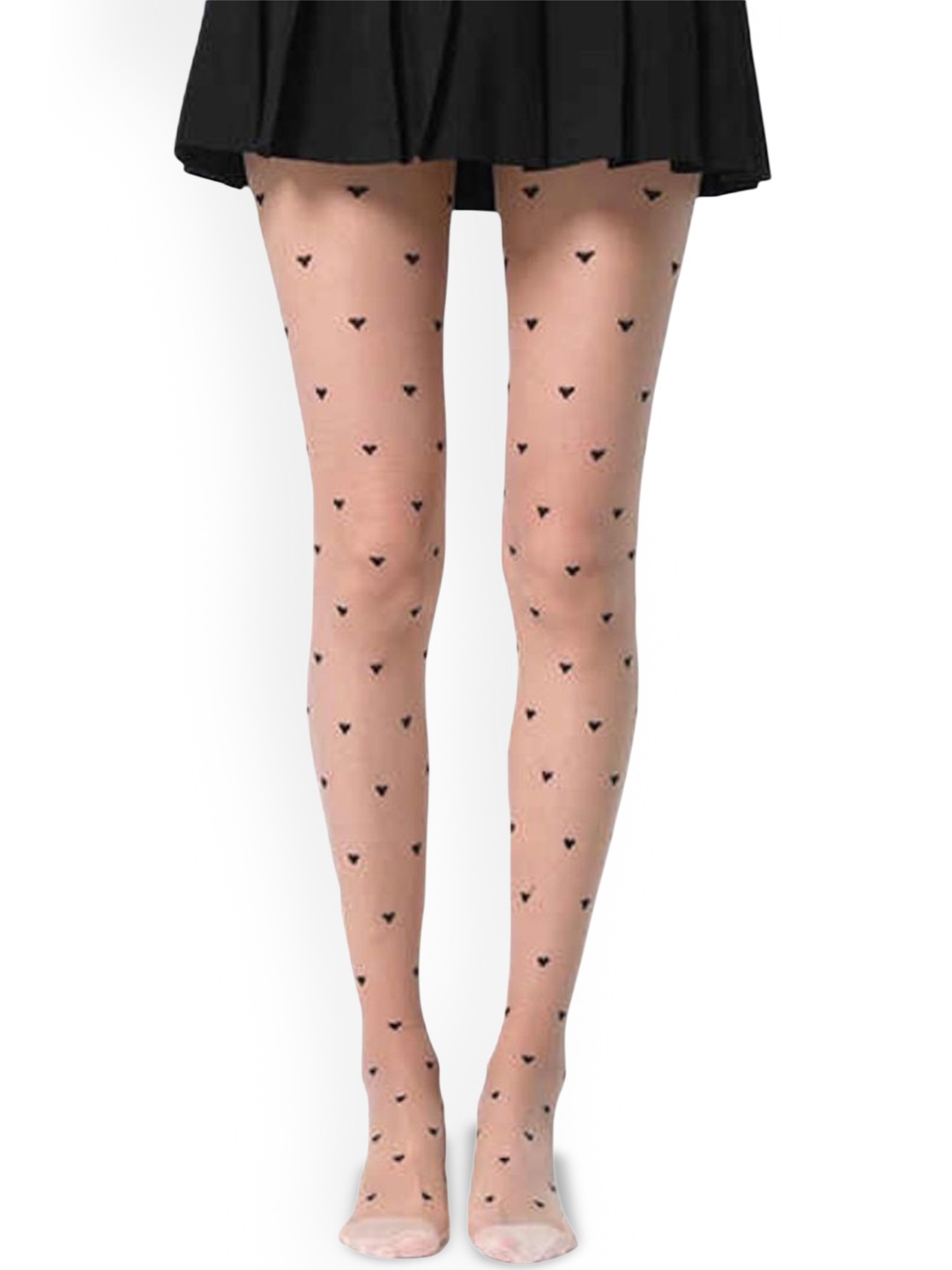 

Alexvyan Printed High Waist Streachable Stockings, Beige