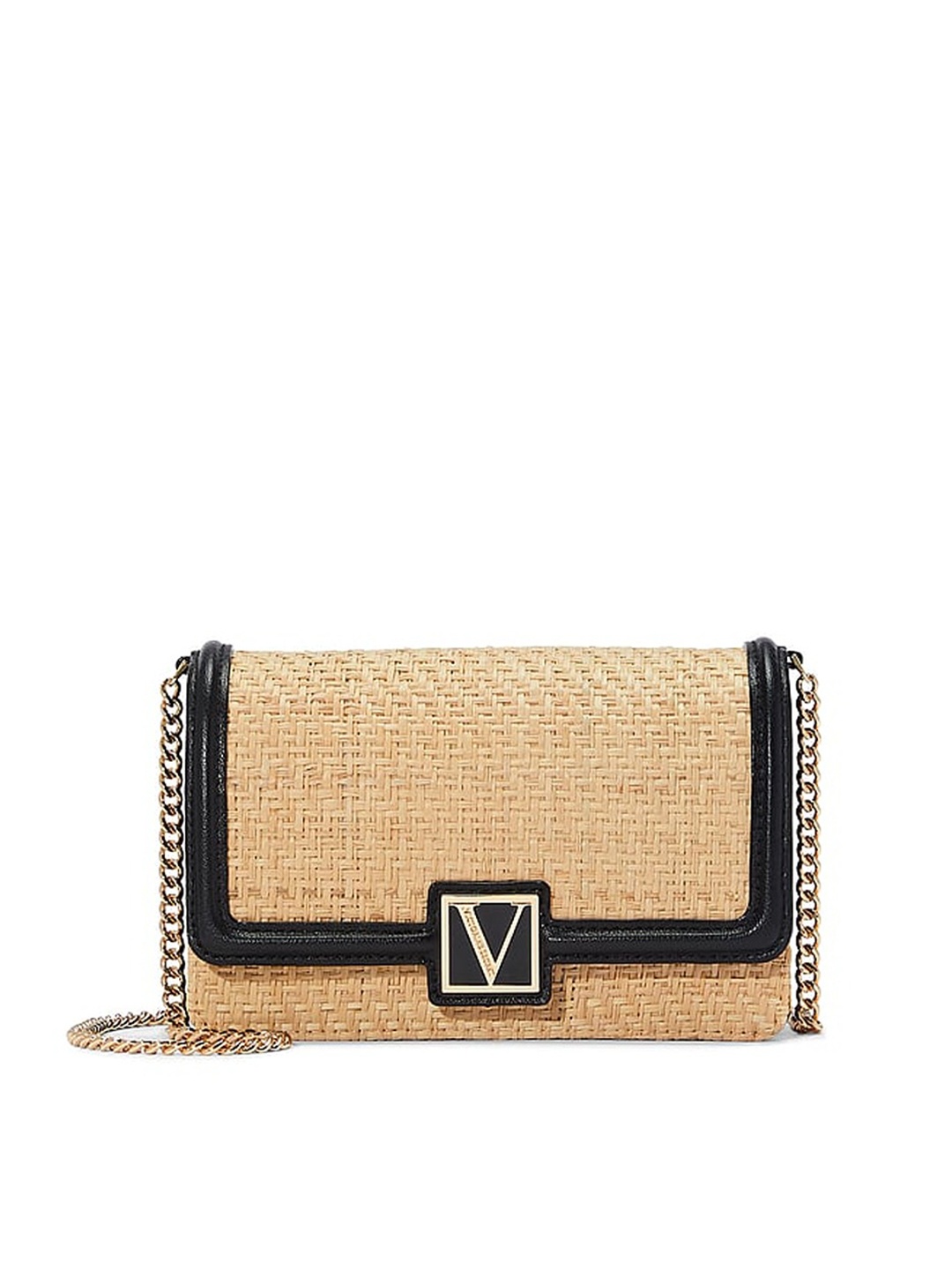 

Victoria's Secret Textured Structured Sling Bag, Beige