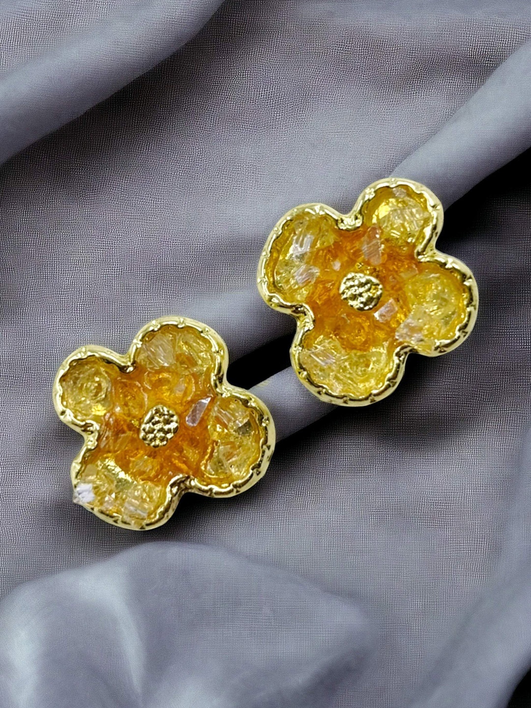 

DressBerry Contemporary Drop Earrings, Yellow