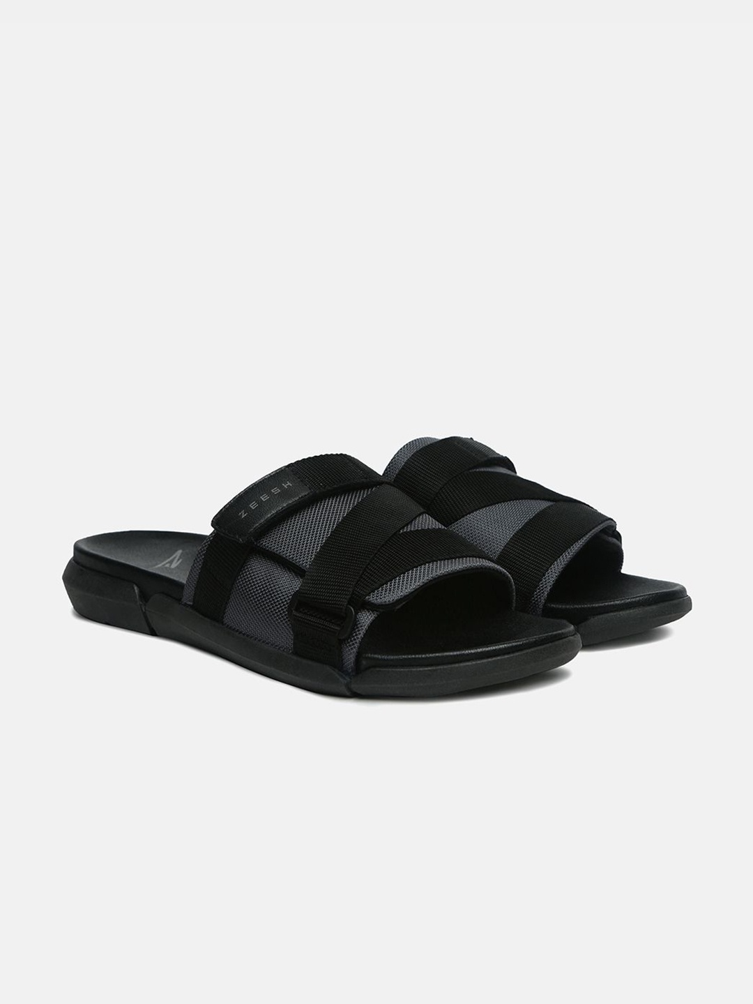 

ZEESH Men Sliders, Grey