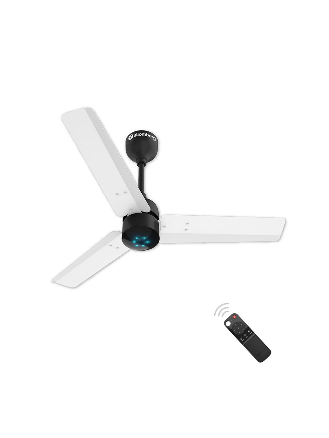 

Atomberg Technologies Renesa 900 White & Black Remote Controlled 3 Blades Ceiling Fan