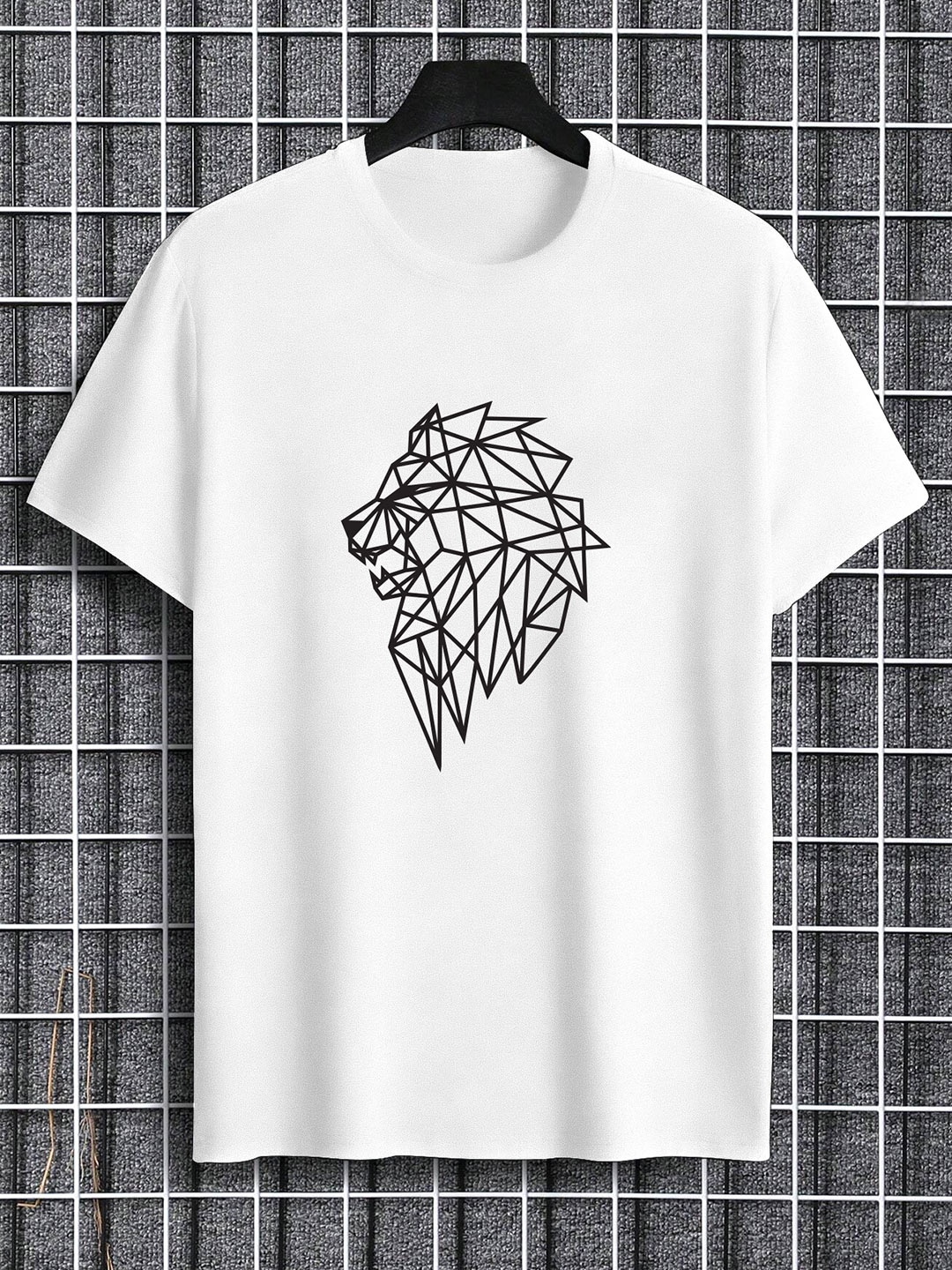 

TOGS & TERRE Men Graphic Printed Round Neck Cotton T-shirt, White
