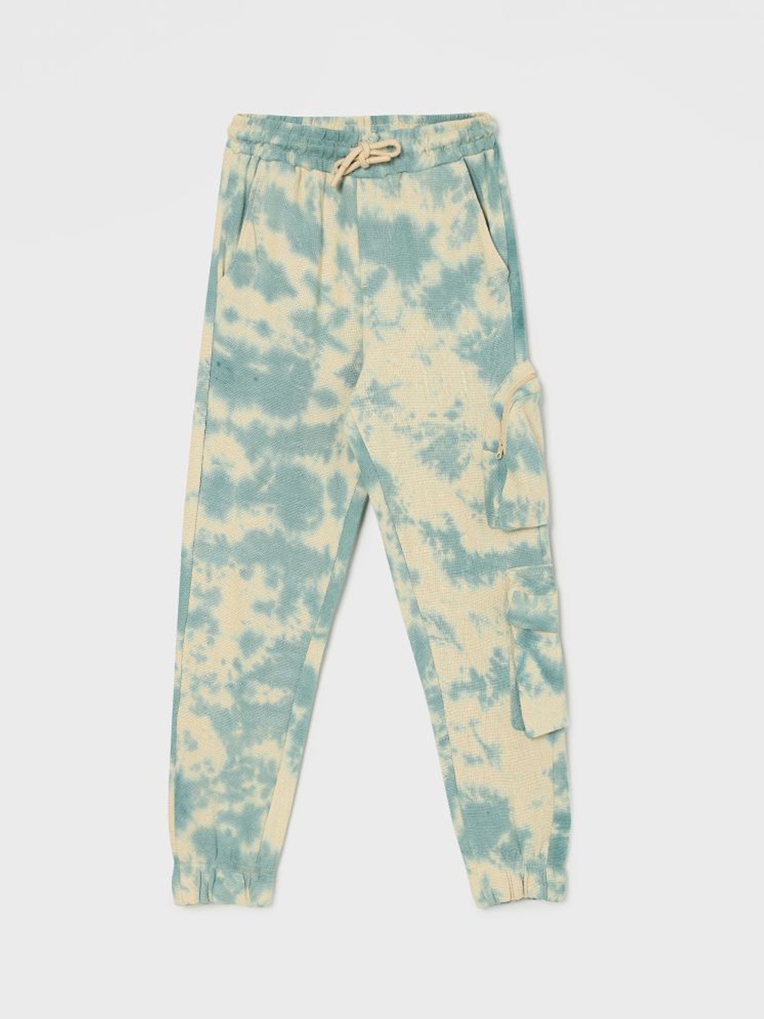 

Fame Forever by Lifestyle Kids Joggers Tie & Dye Cotton Track Pants, Green