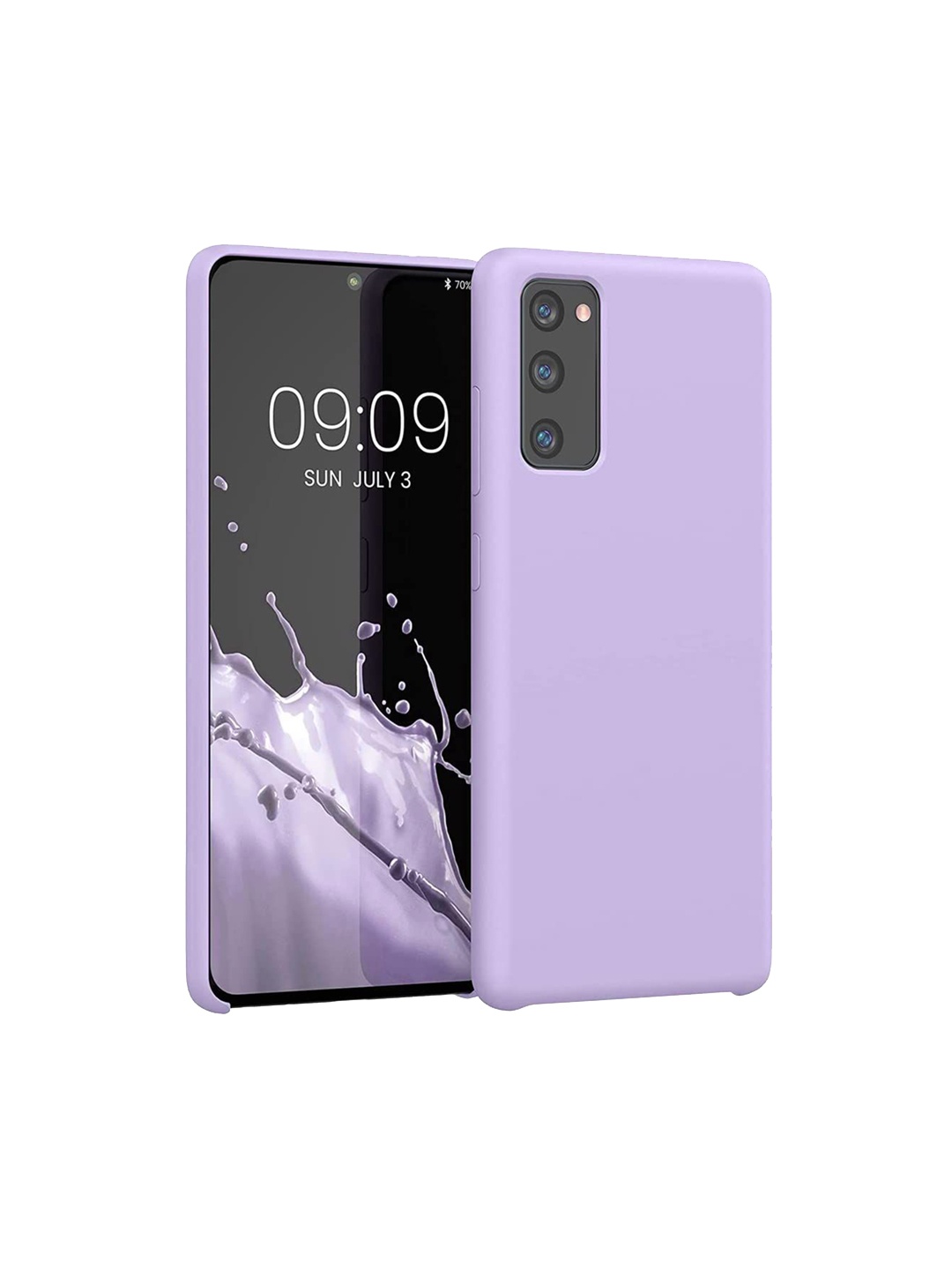 

LIRAMARK Liquid Silicone Soft Samsung Galaxy S20 Back Case, Lavender