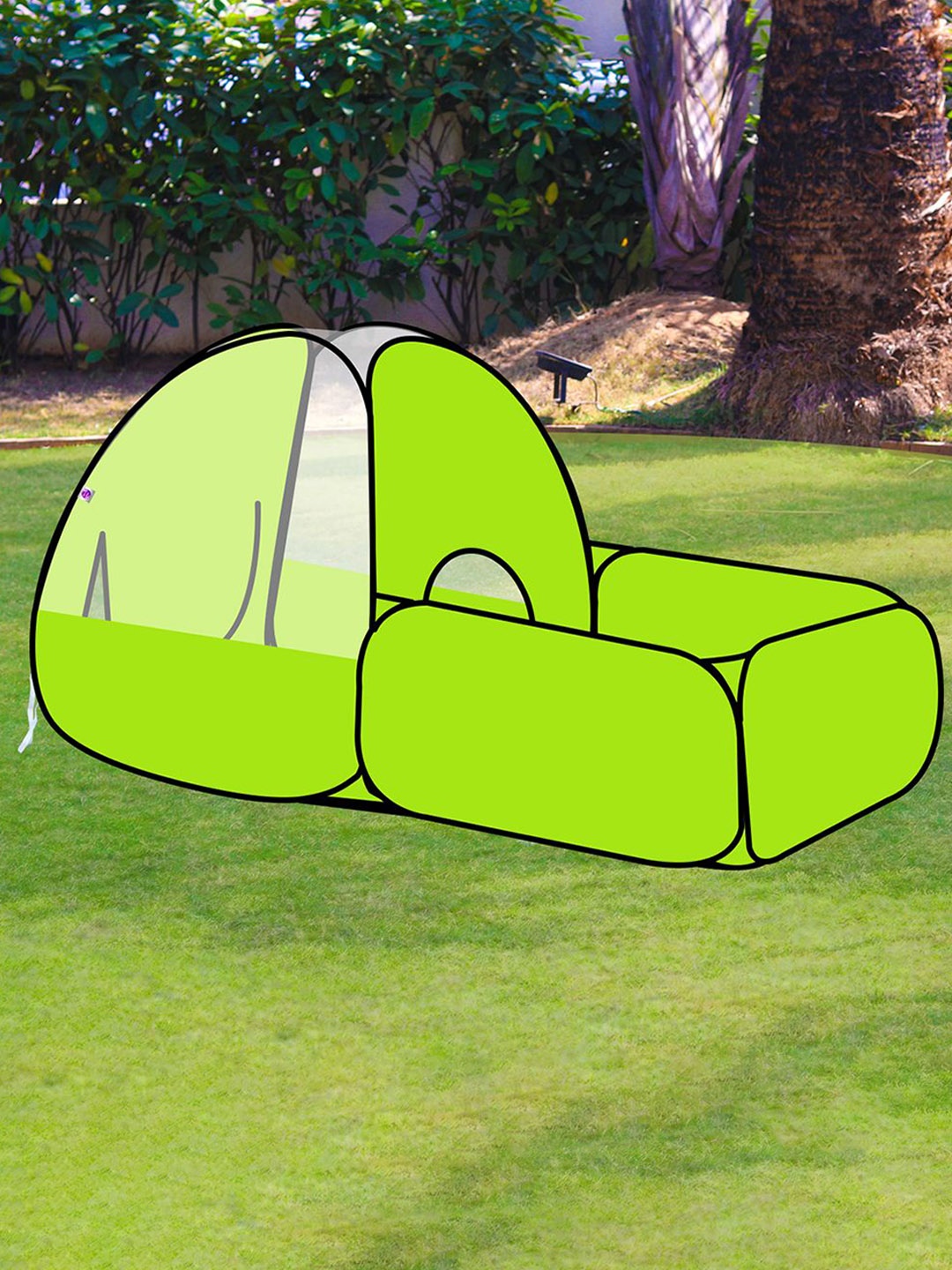 

Silver Shine Boys 2 In 1 Foldable Tent House, Green