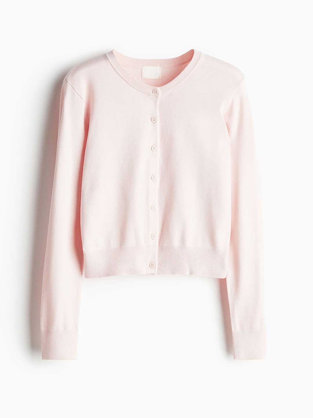 

H&M Fine-Knit Cardigan, Pink