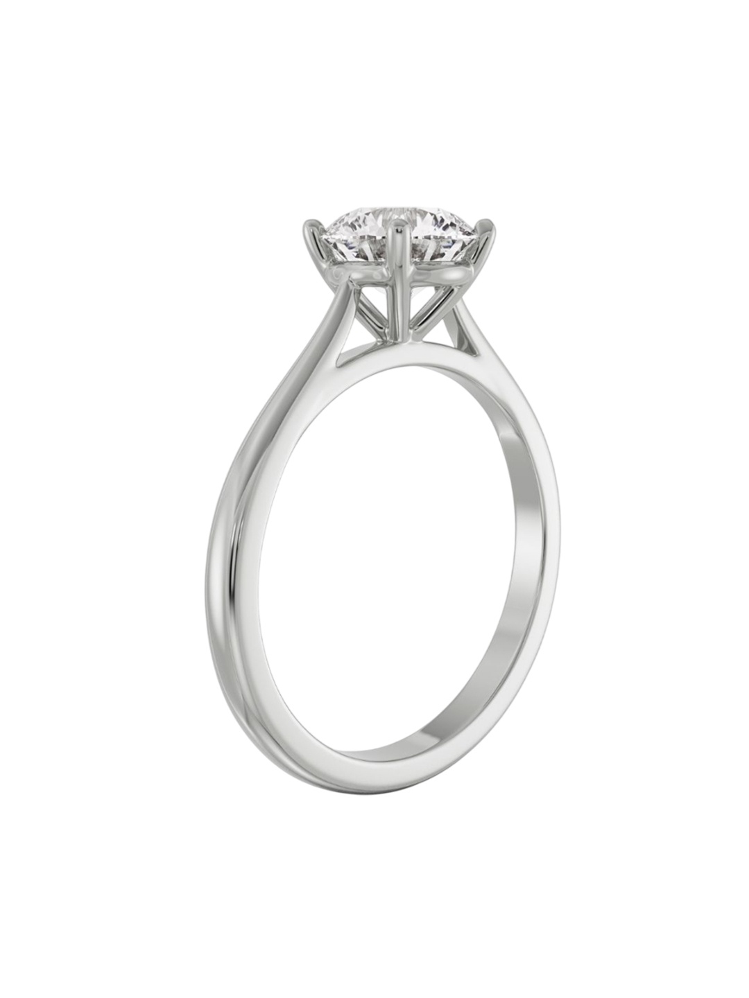 

Emori Round Diamond Engagement Ring, White