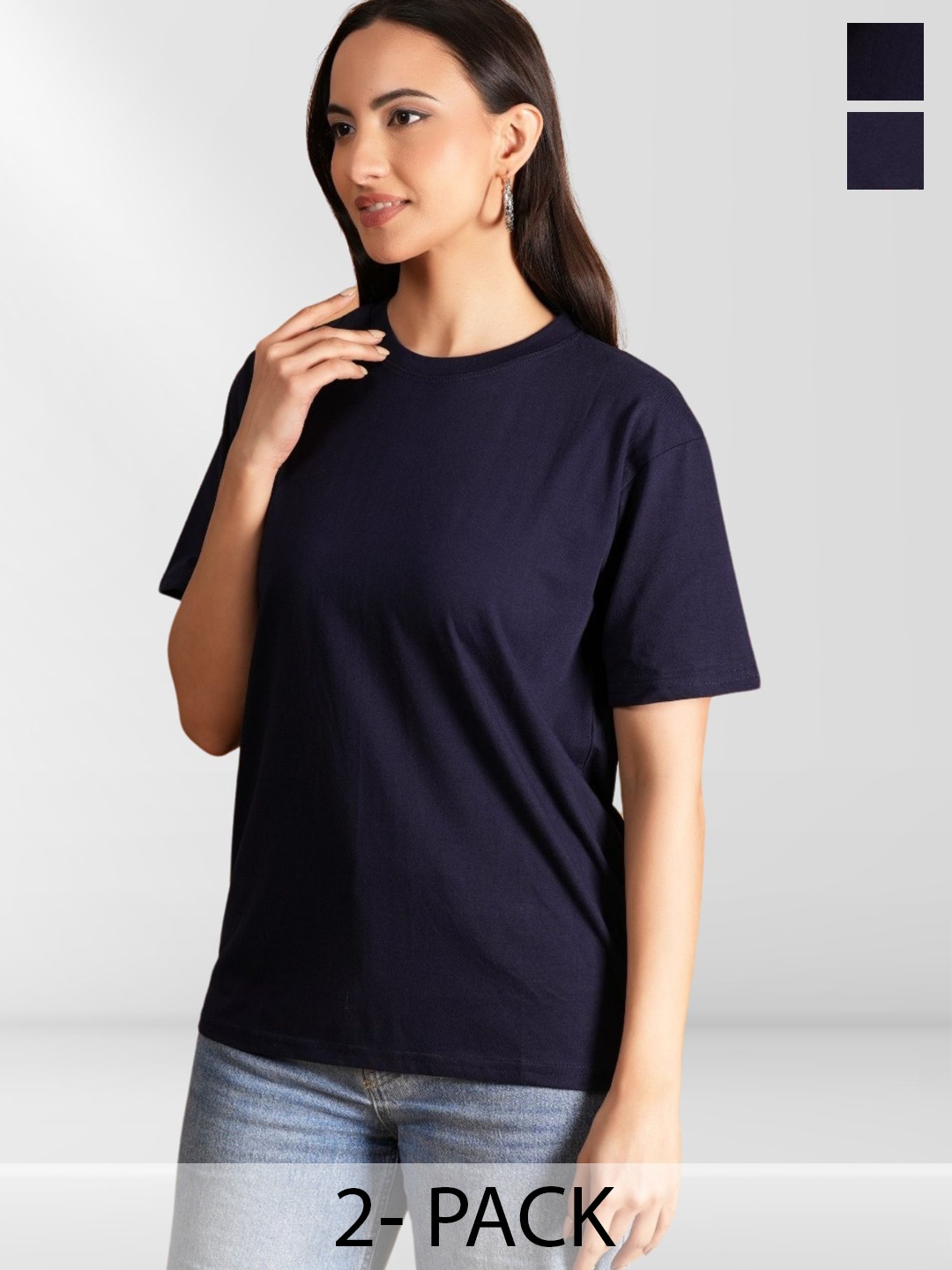 

BAESD Women Typography 2 Printed Applique T-shirt, Multi