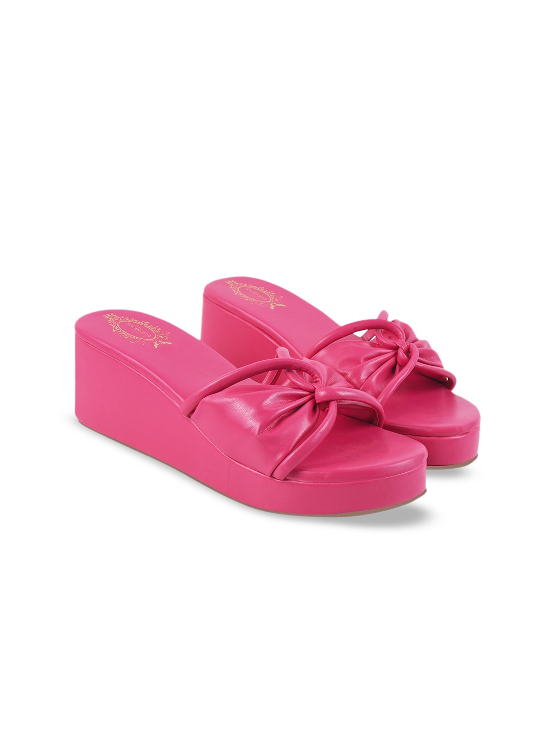 

Shoetopia Girls Open Toe Platform Sandals, Pink