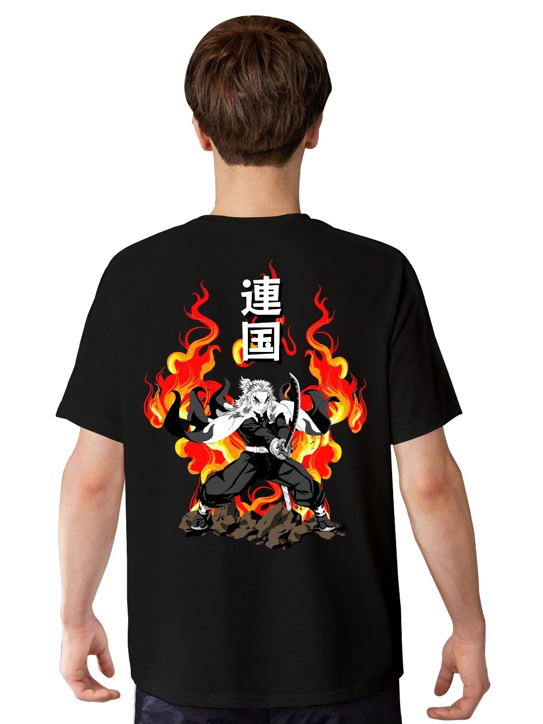 

LOCAVESTIR Boys Printed T-shirt, Black