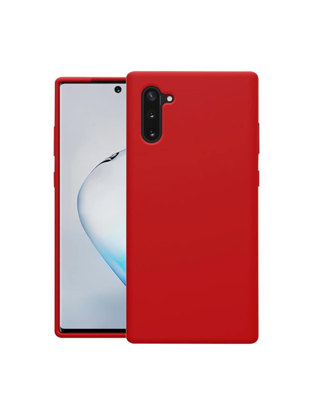 

LIRAMARK Liquid Silicone Soft Samsung Galaxy Note 10 Back Case, Red