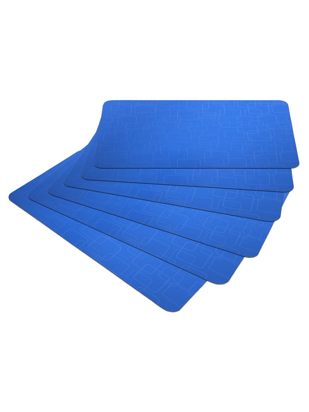 

Kuber Industries Blue Square Design PVC Fridge Drawer Mat Set Of 6