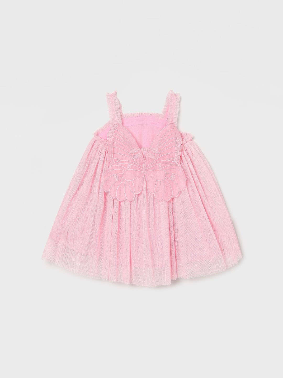 

Juniors by Lifestyle Girls Embroidered Shoulder Straps A-Line Dress, Pink