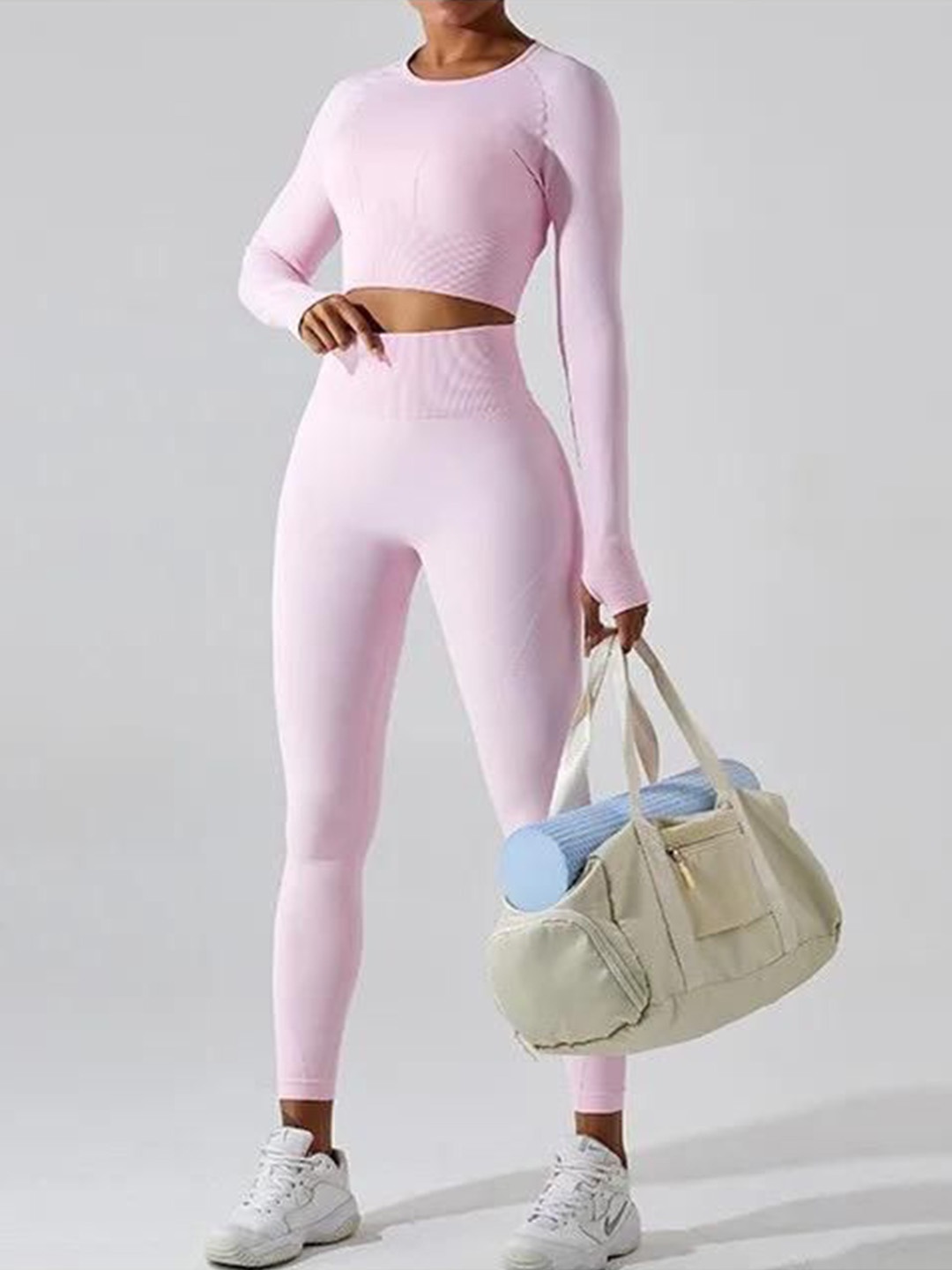 

Alamode By Akanksha Pink Remy Premium Activewear Set