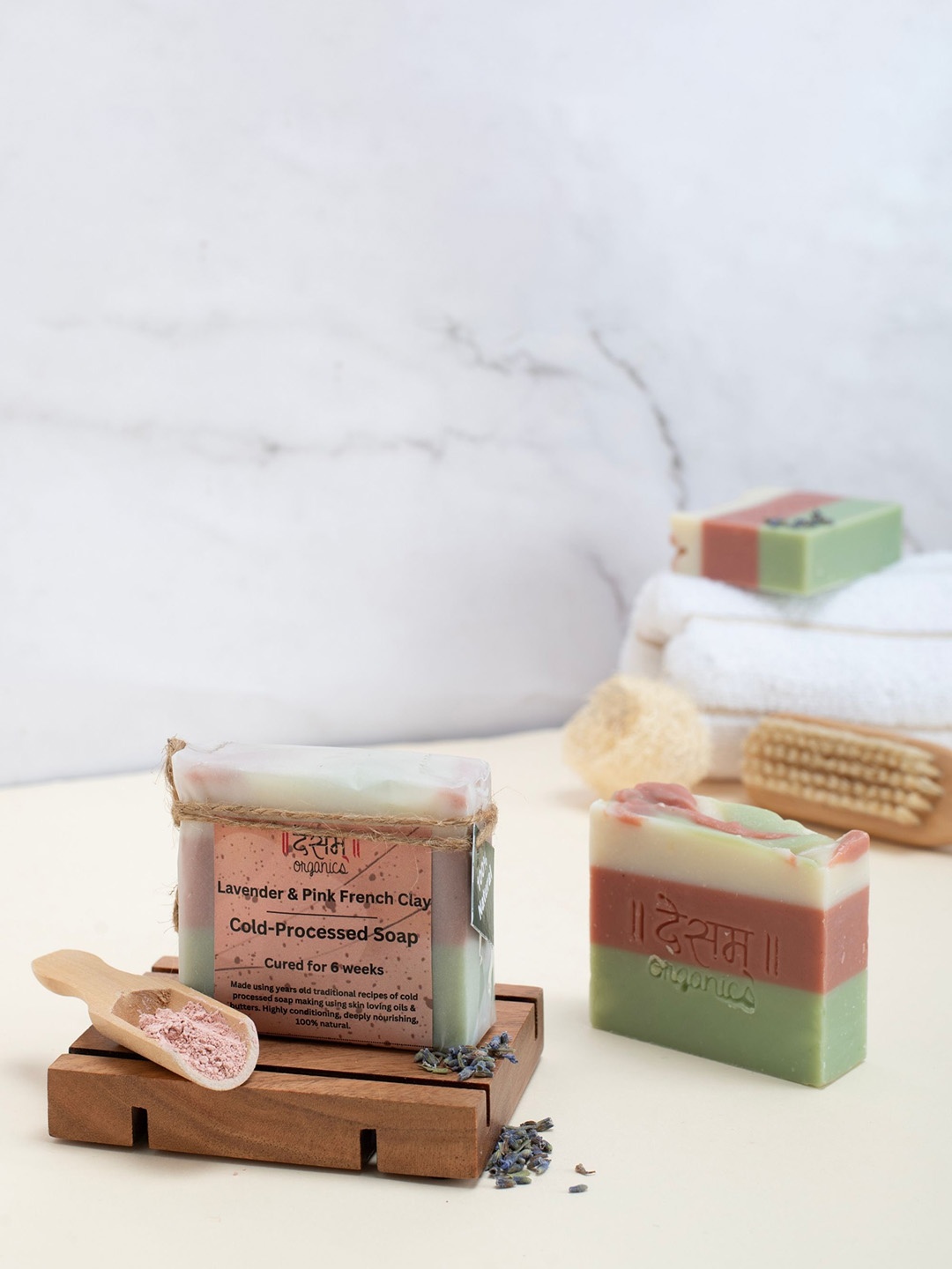 

Desam Organics Lavender & French Clay Cold Process Artisanal Soap - 100g