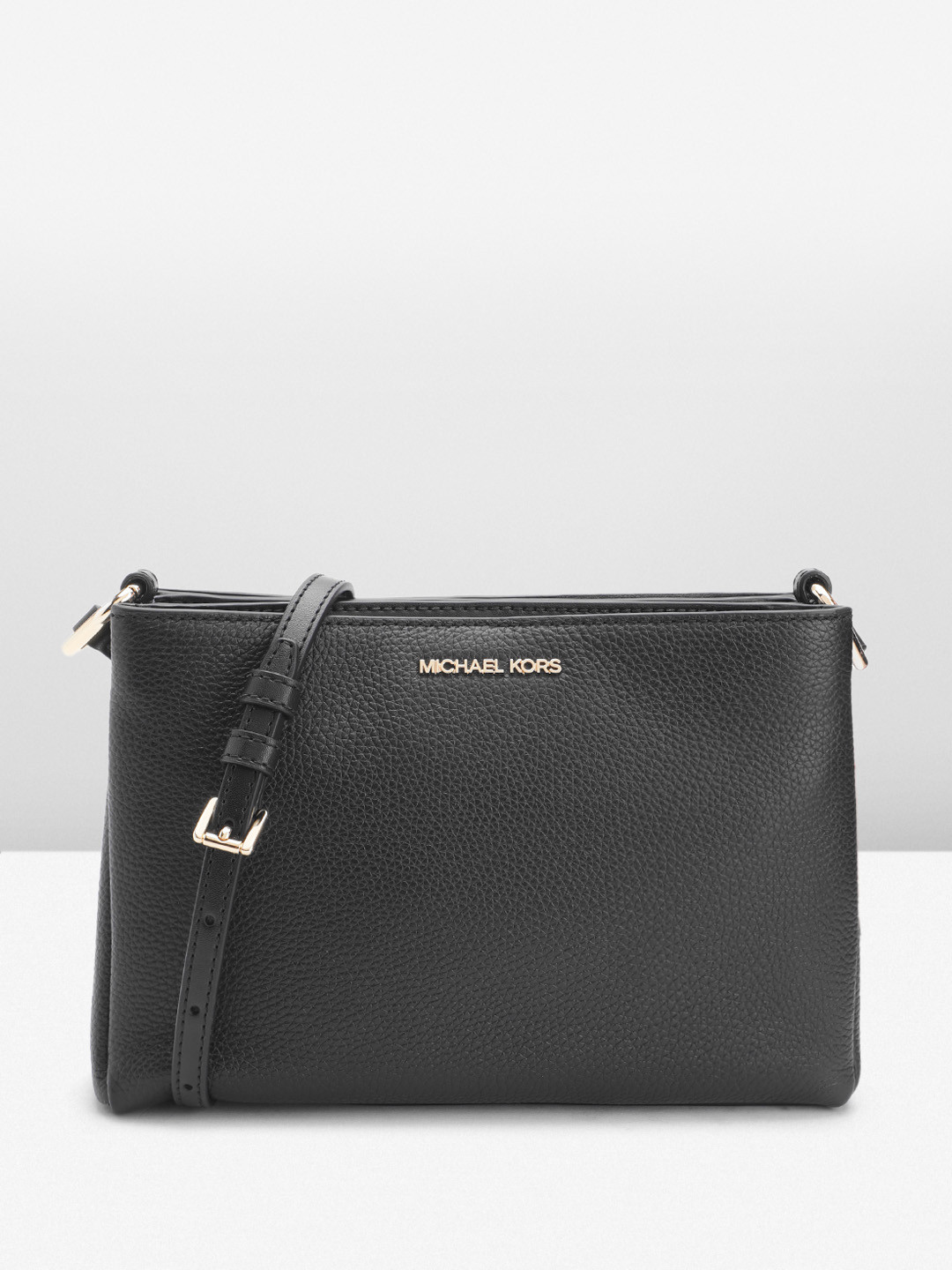 

Michael Kors Leather Crossbody Bag, Black
