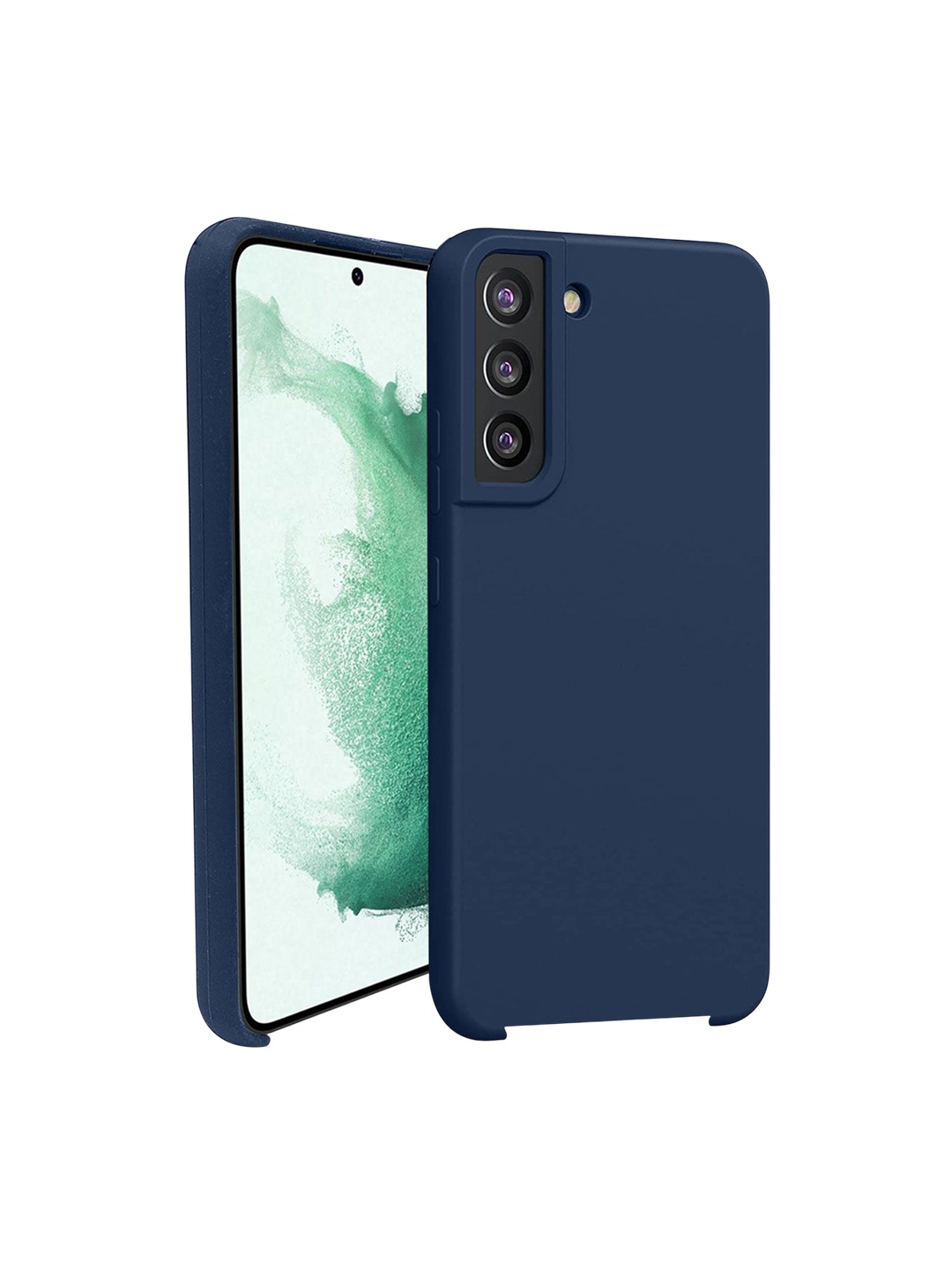 

LIRAMARK Liquid Silicone Soft Back Cover Case for Samsung Galaxy S22 Plus, Navy blue