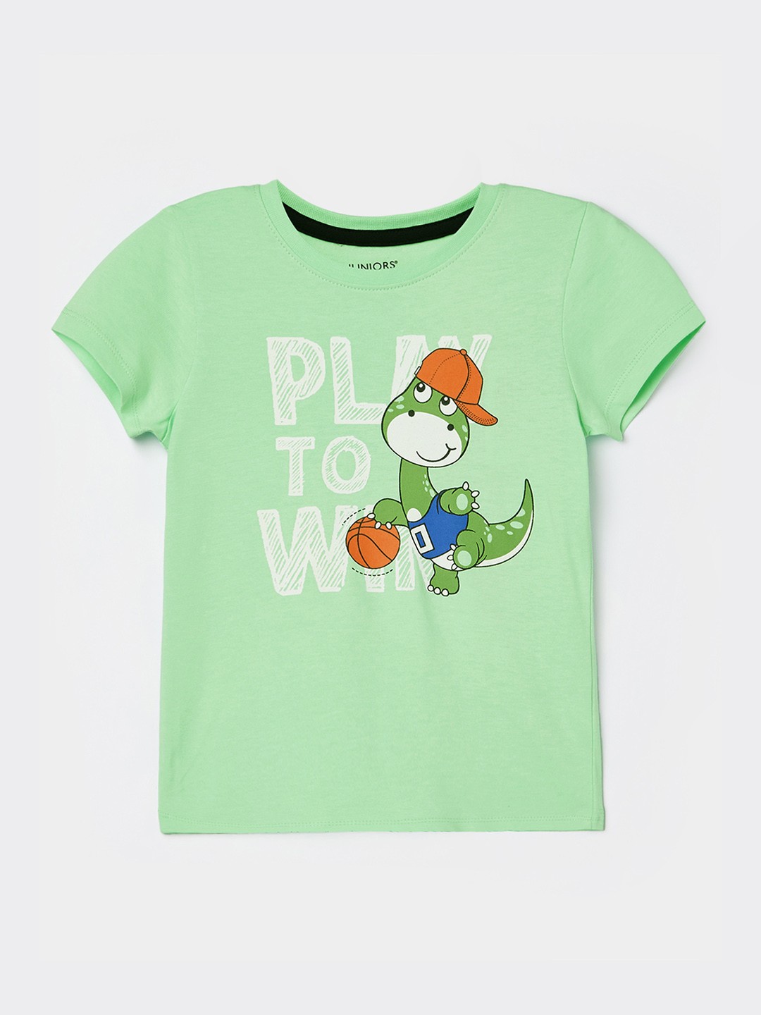 

Juniors by Lifestyle Boys Graphic Printed Round Neck Cotton T-shirt, Green
