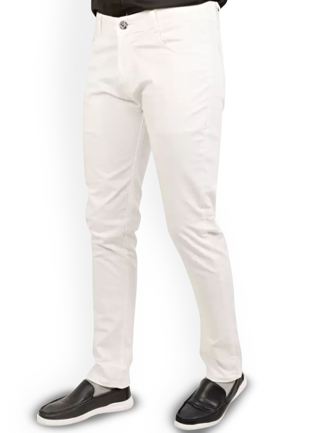

LINARIA Men Classic Clean Look Elasticated Jeans, White