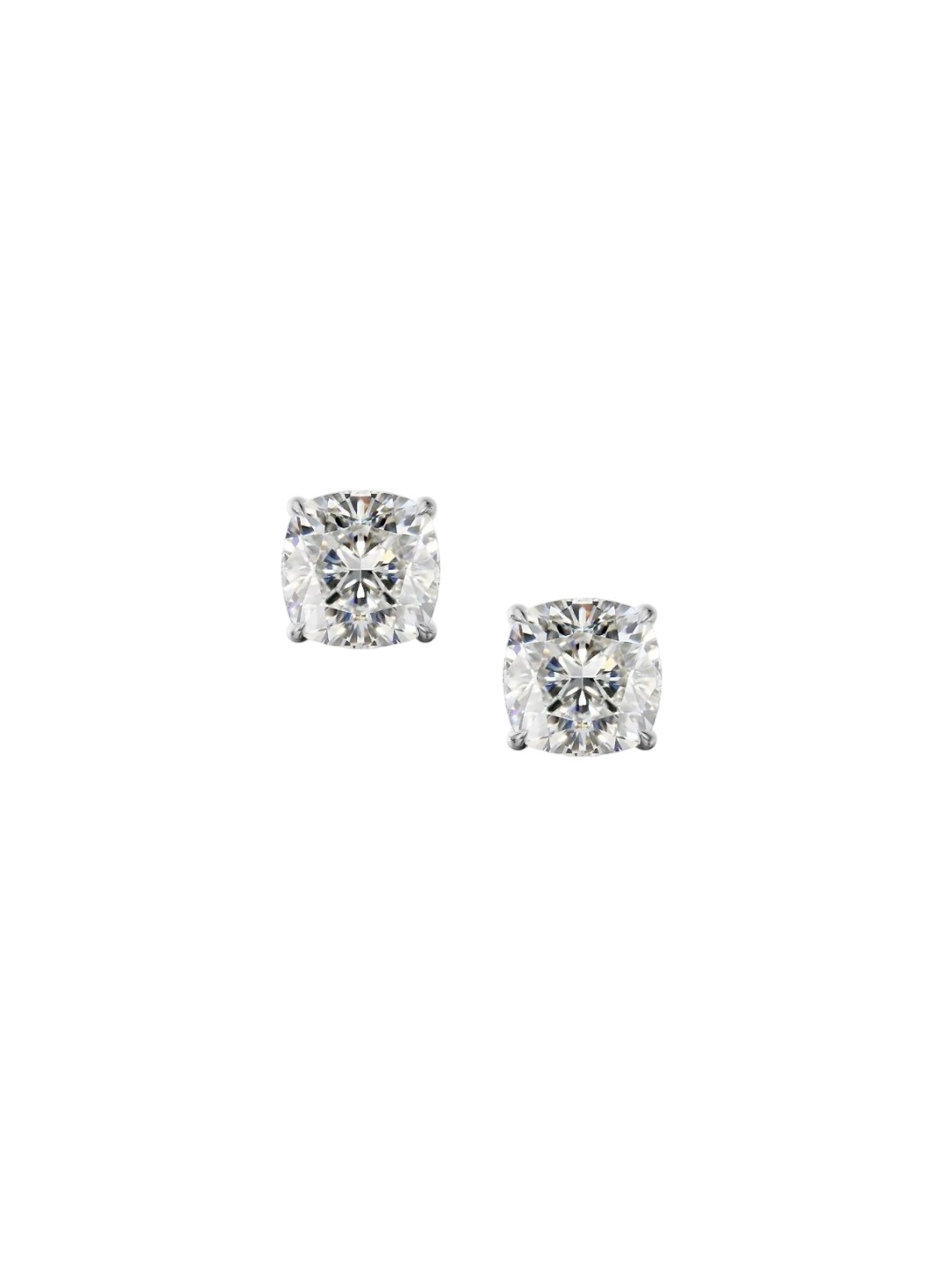 

Emori 0.50 CT Cushion Diamond Studs, Yellow