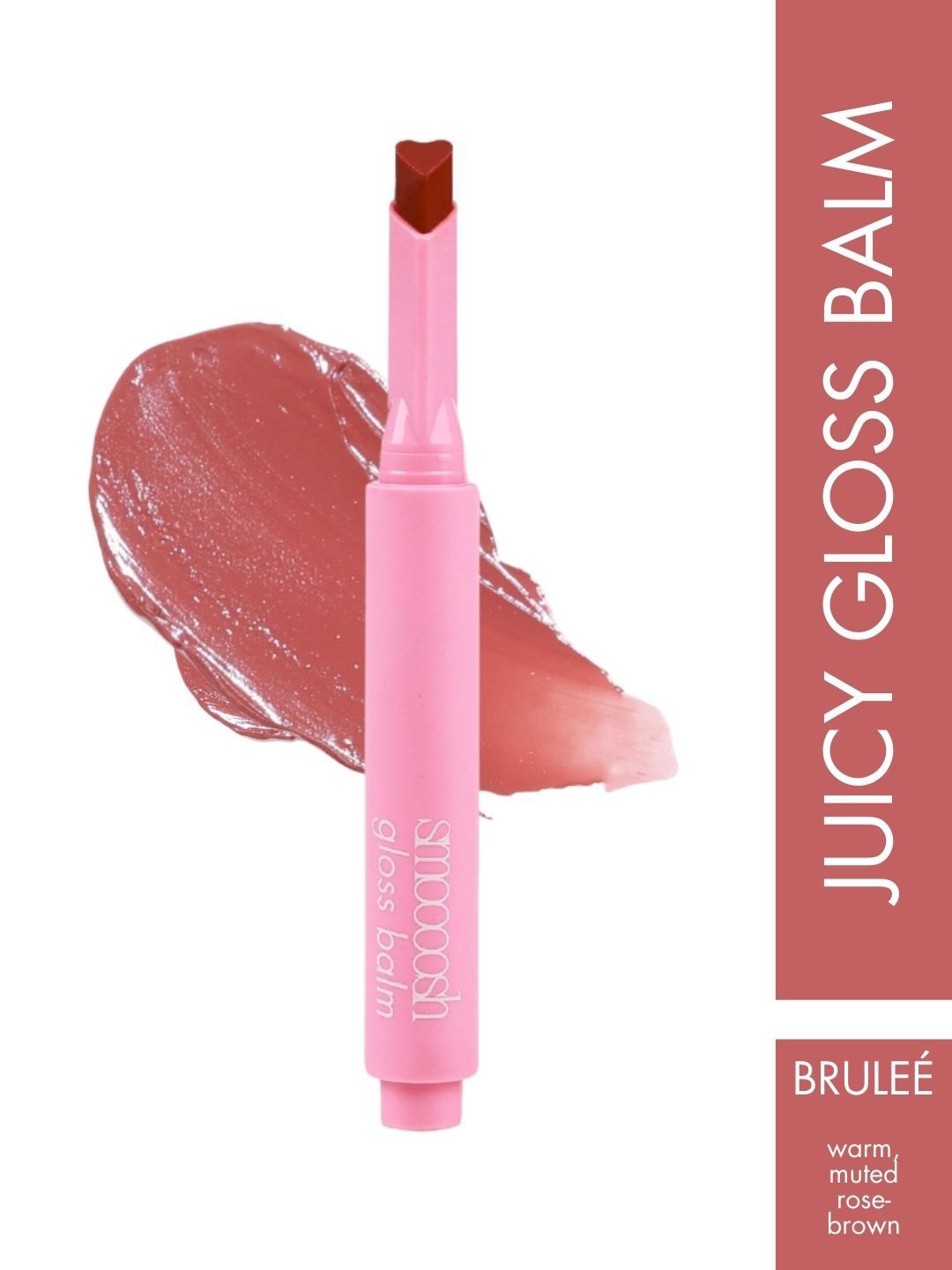 

Kyoot Kosmetics Brulee Smoosh Gloss Balm- 2 g- Warm Muted Rose-Brown