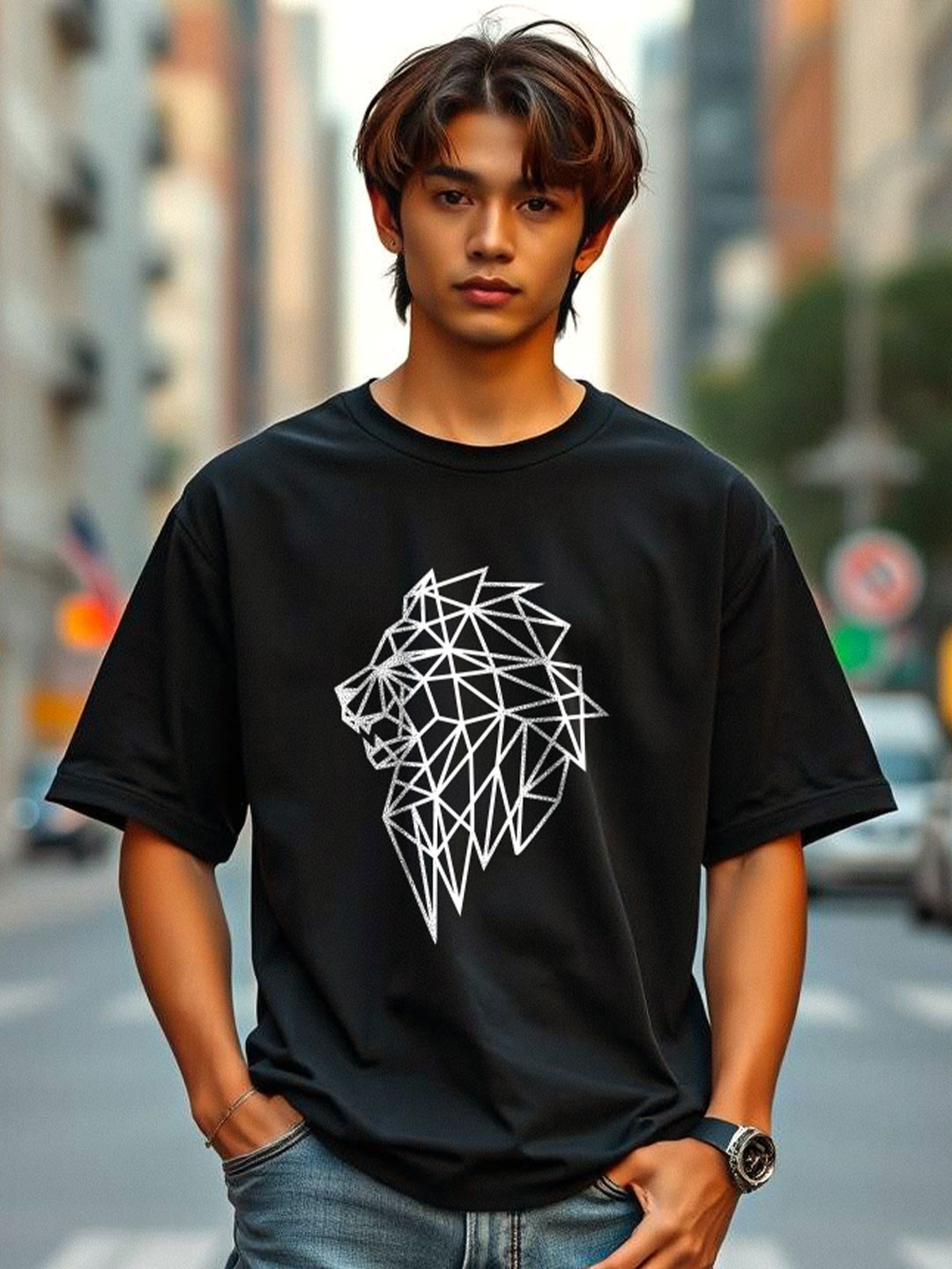 

TOGS & TERRE Men Typography Printed Organic Cotton T-shirt, Black