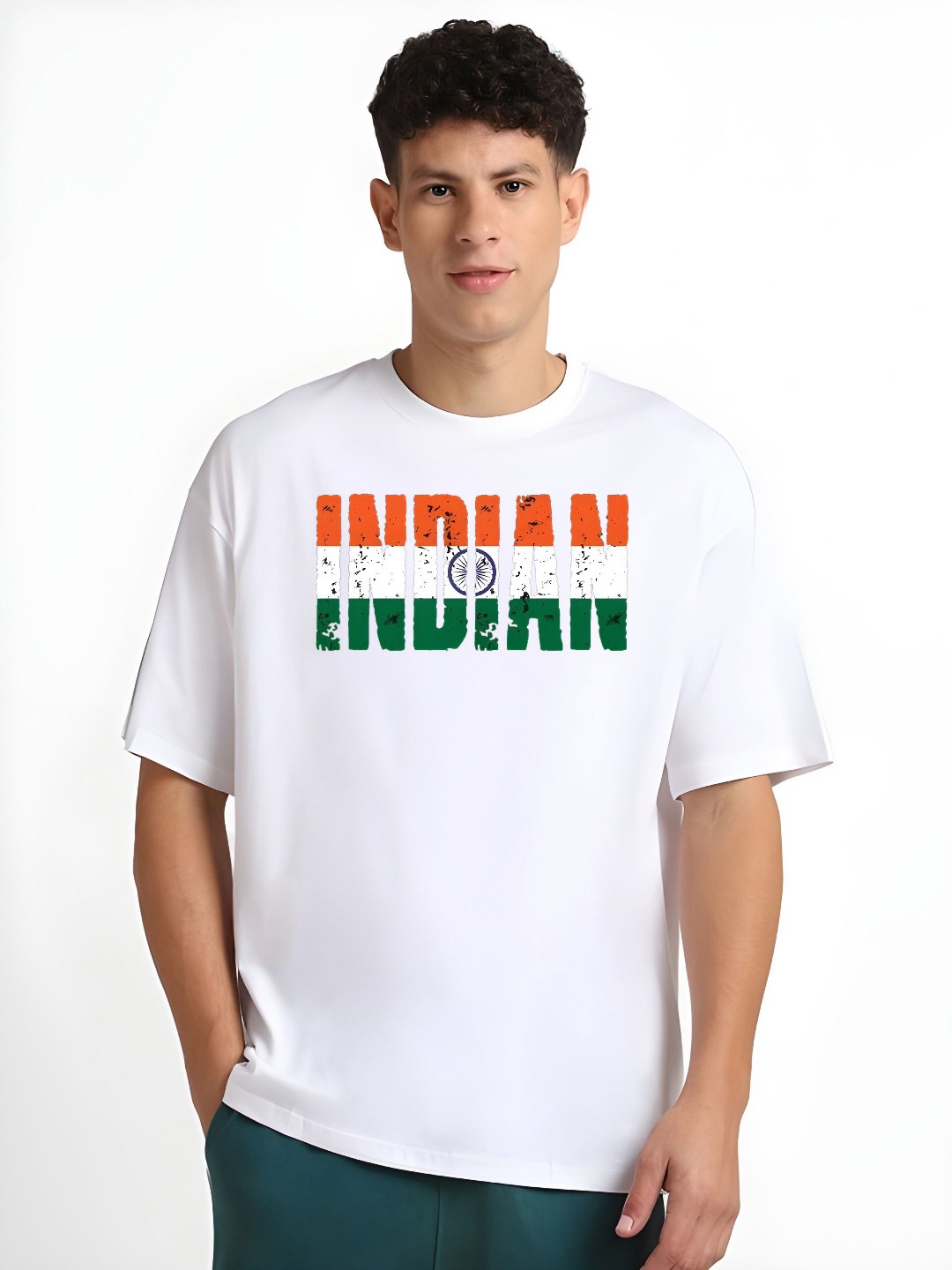 

KAIDO Men Drop-Shoulder Sleeves T-shirt, White