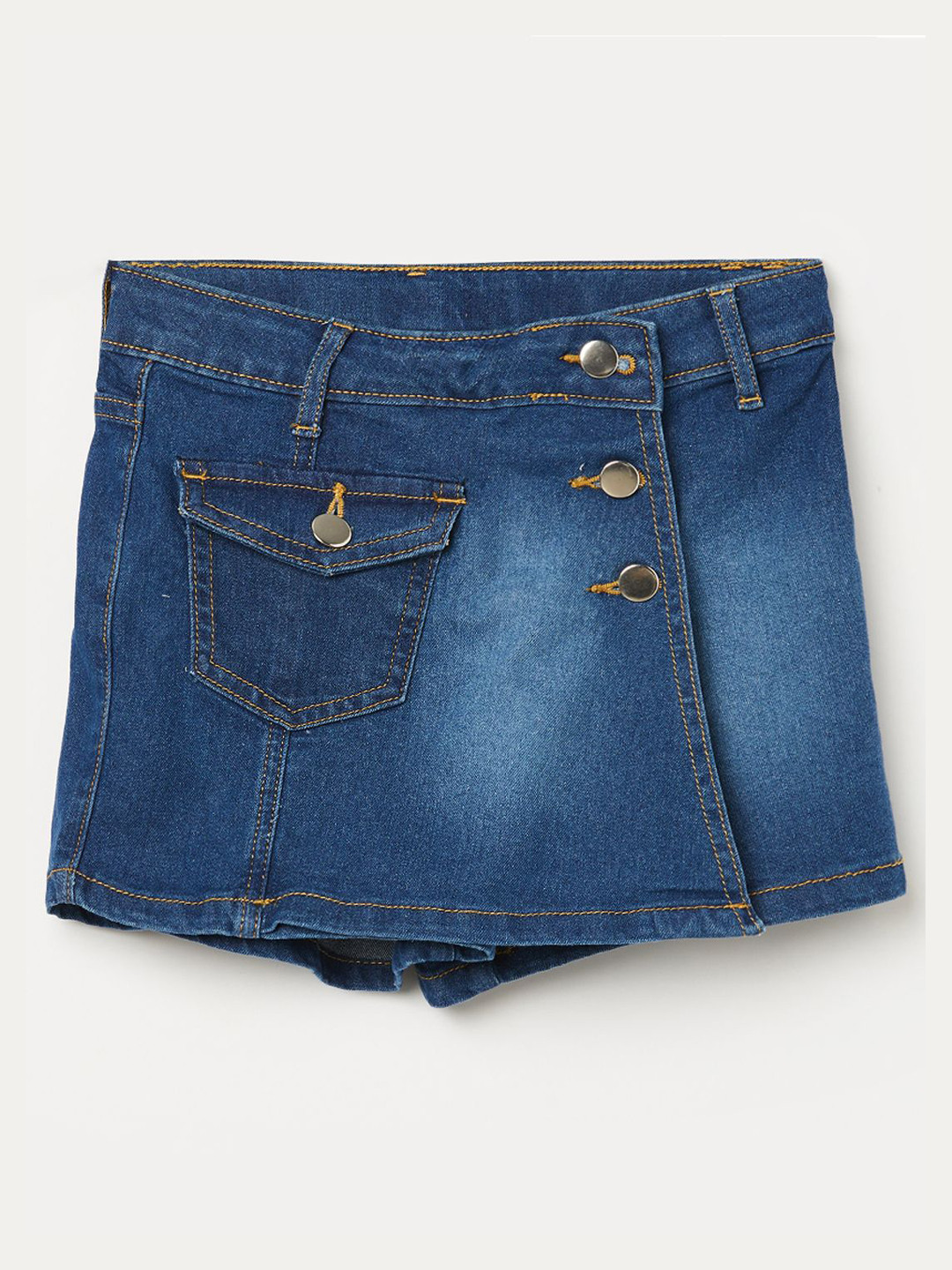 

Fame Forever by Lifestyle Girls Cotton Skorts Skirts, Blue