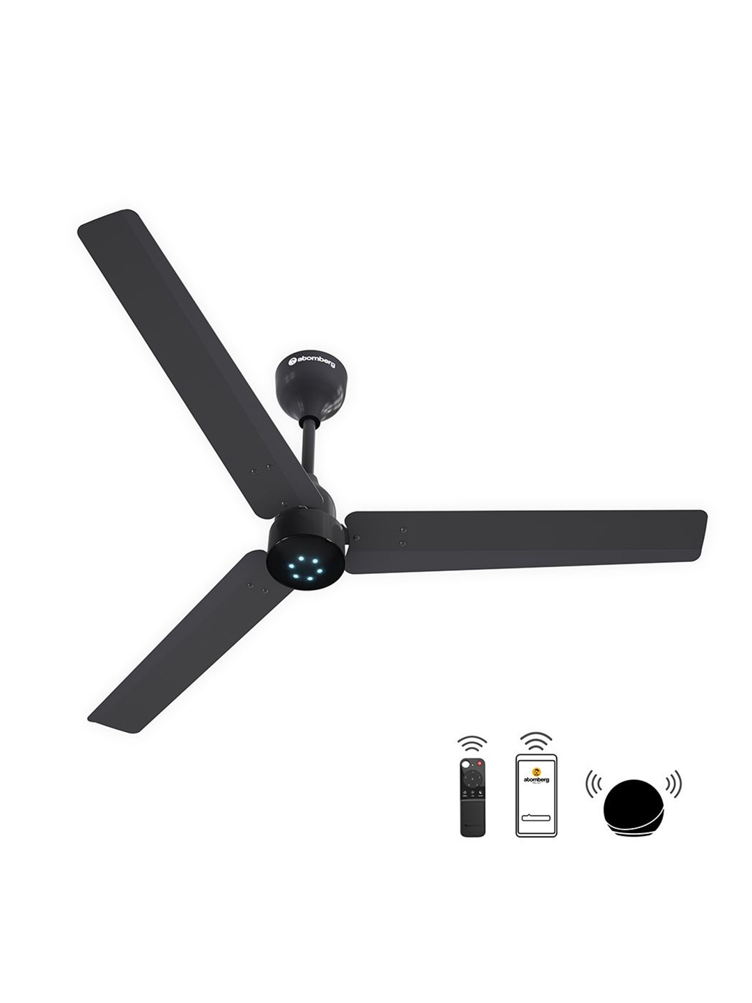 

Atomberg Technologies Renesa Smart Pebble Grey Remote Controlled 3 Blades Ceiling Fan