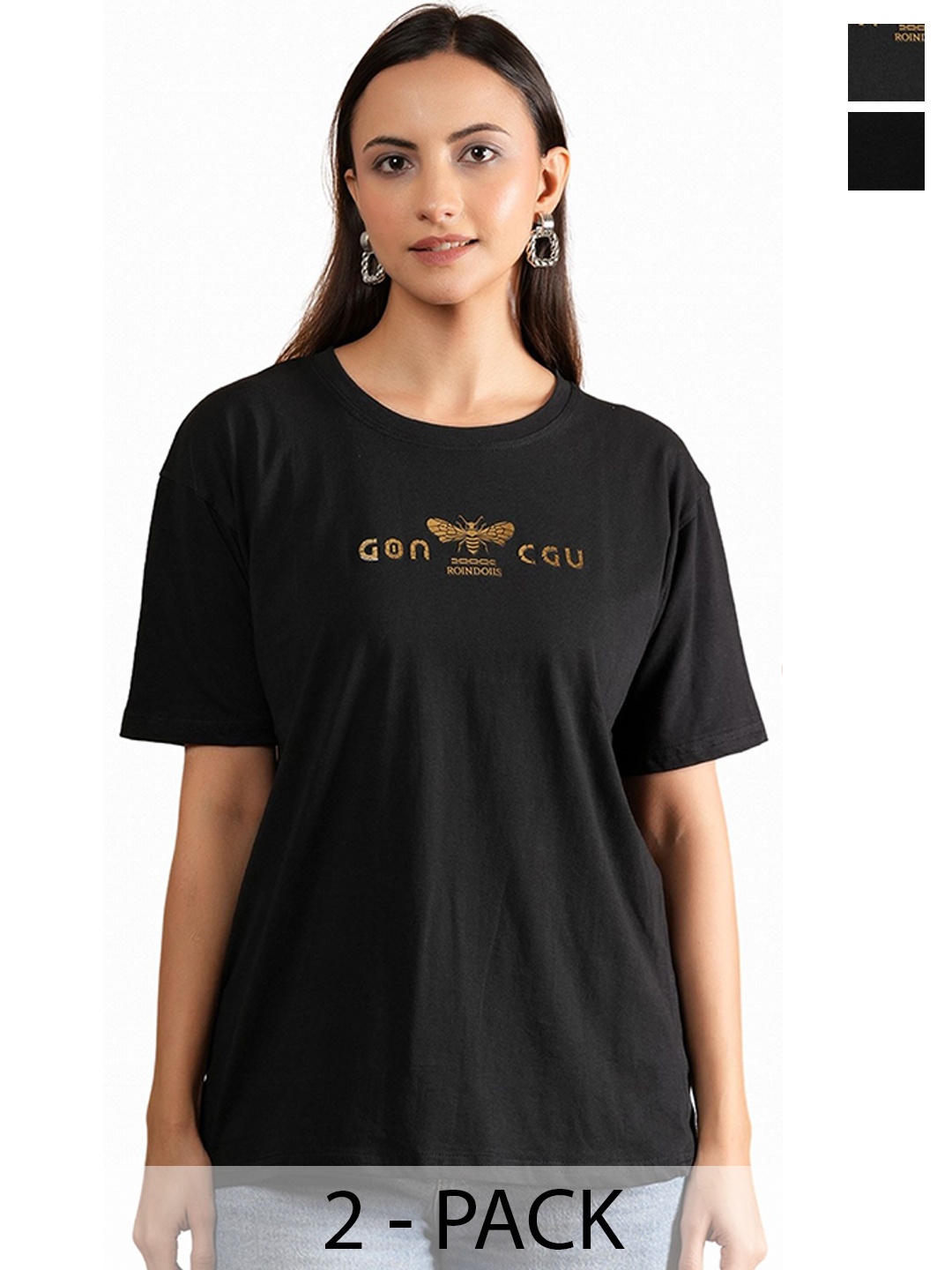 

Metronaut Women Typography 2 Printed T-shirt, Multi