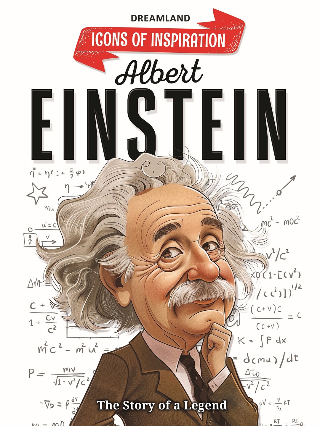 

Dreamland Albert Einstein - Inspiration Illustrated Biography Book, White