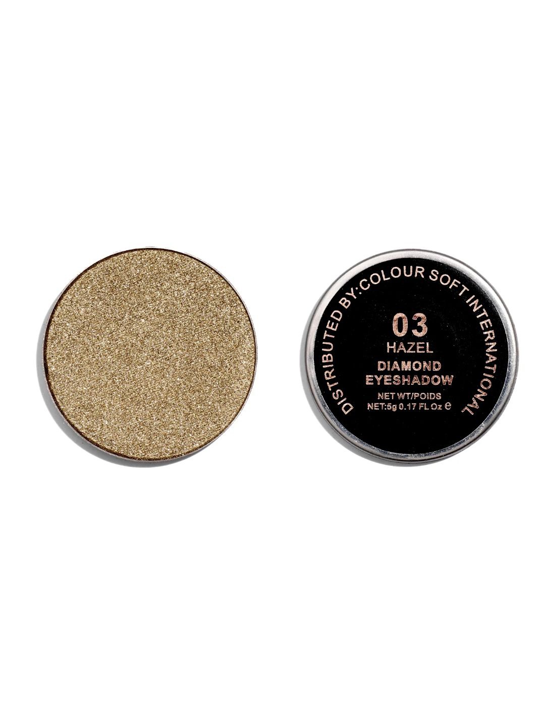 

EUROPE GIRL Diamond Long Lasting Shimmer Eyeshadow- 5 g - Hazel 03, Gold