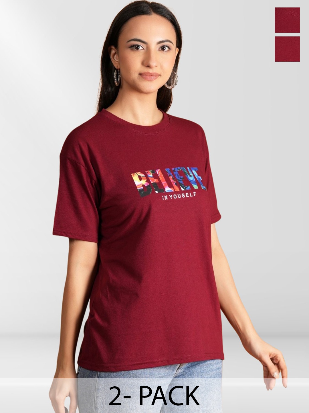 

BAESD Women Typography 2 Printed T-shirt, Multi