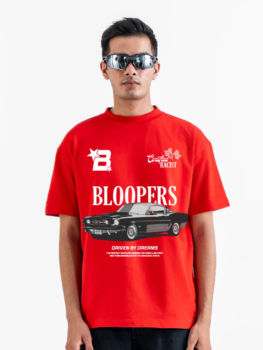 

Bloopers Store Men Typography Printed T-shirt, Red