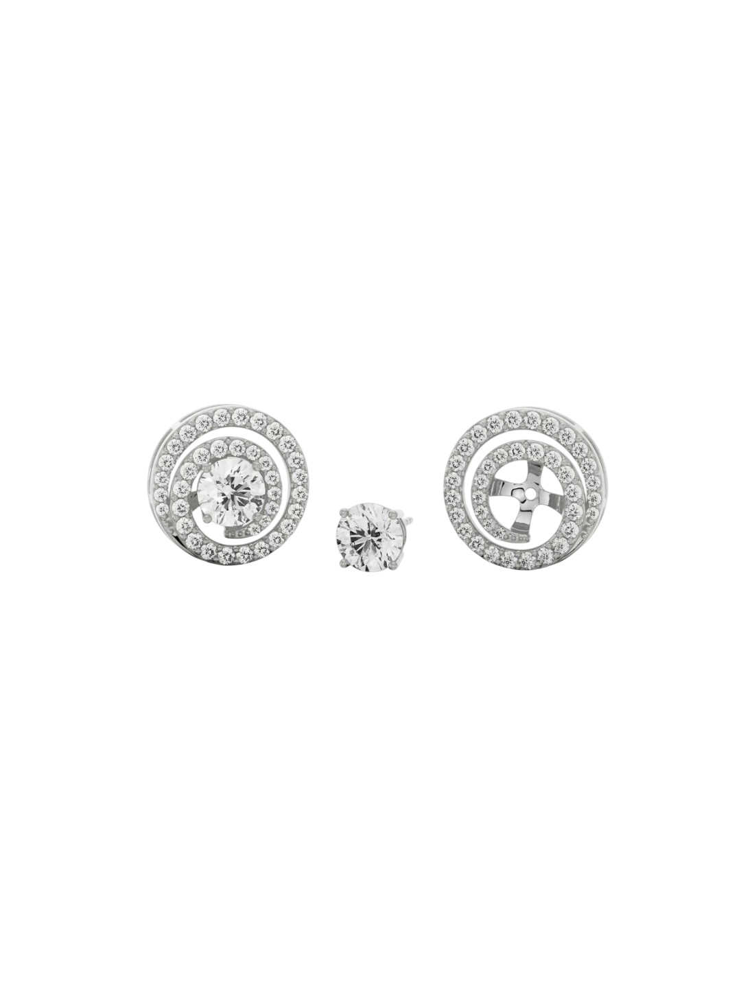 

Emori 0.50 CT Spiral Detachable Diamond Studs, White