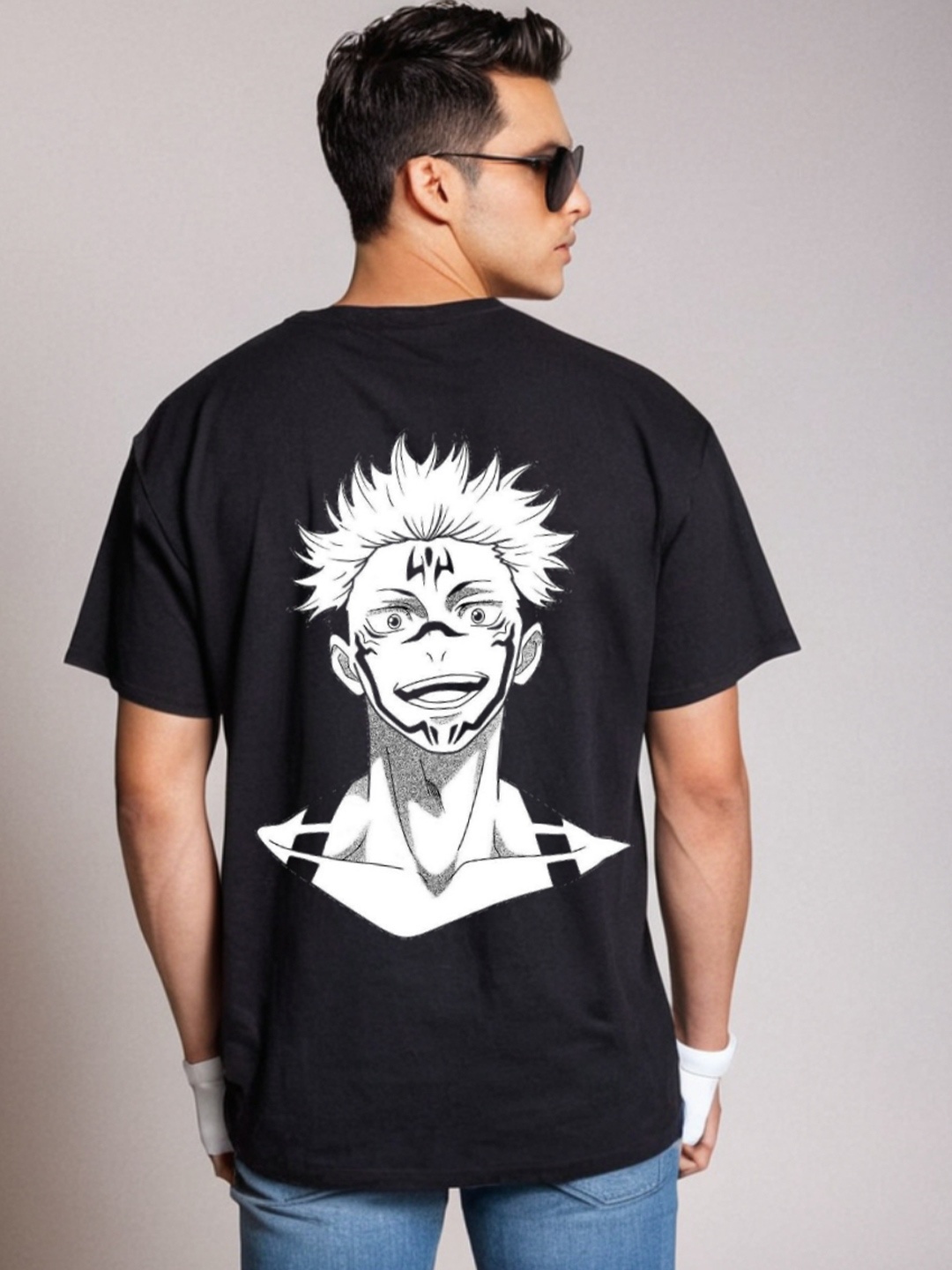 

Be Crazy Men Graphic Printed Round Neck Cotton Relaxed Fit T-shirt, Black