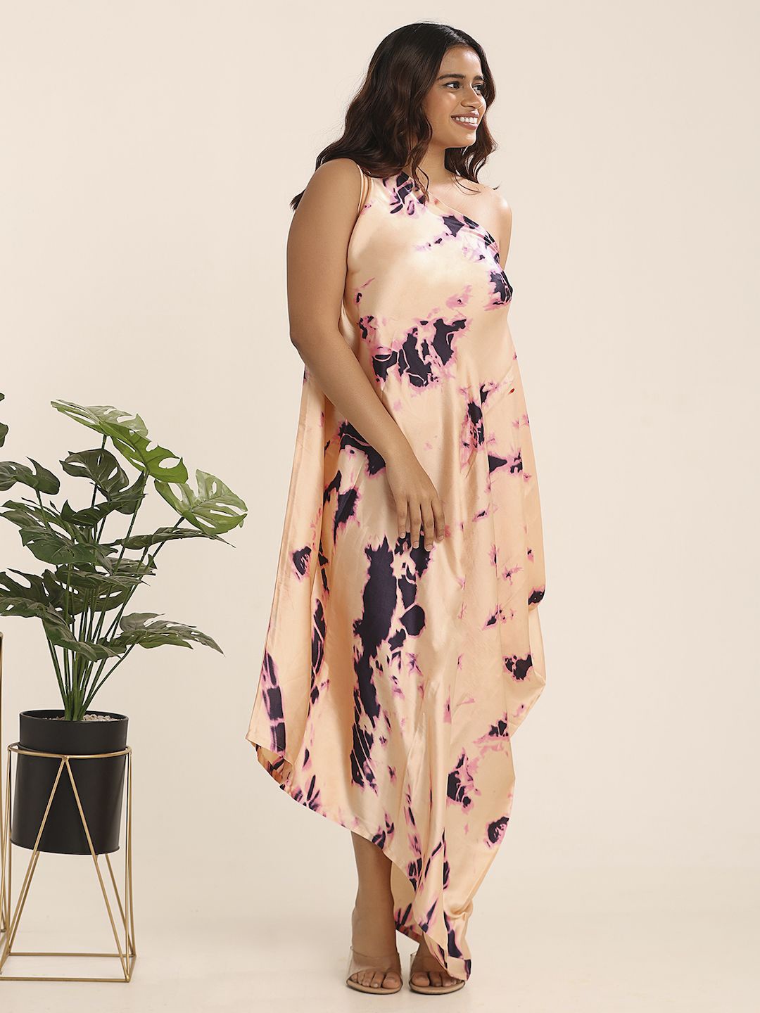 

THE BLESSED WARDROBE Women A-Line Maxi Dress, Peach