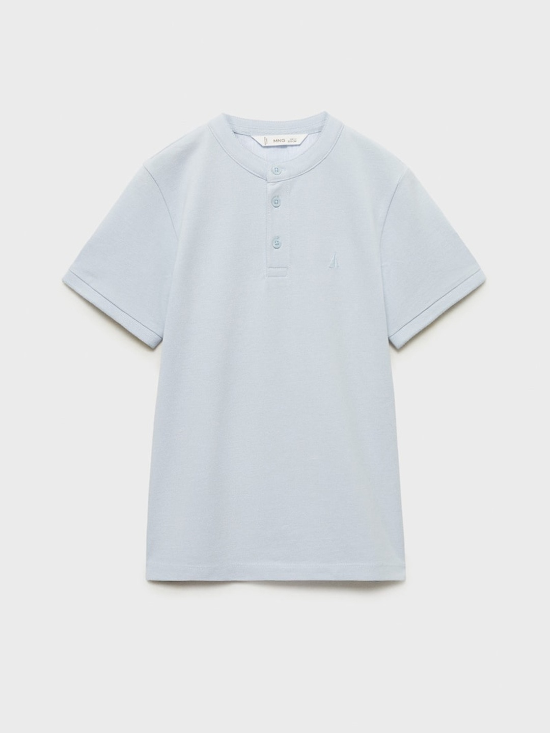 

Mango Kids BoysPure Cotton Longline T-shirt, Blue