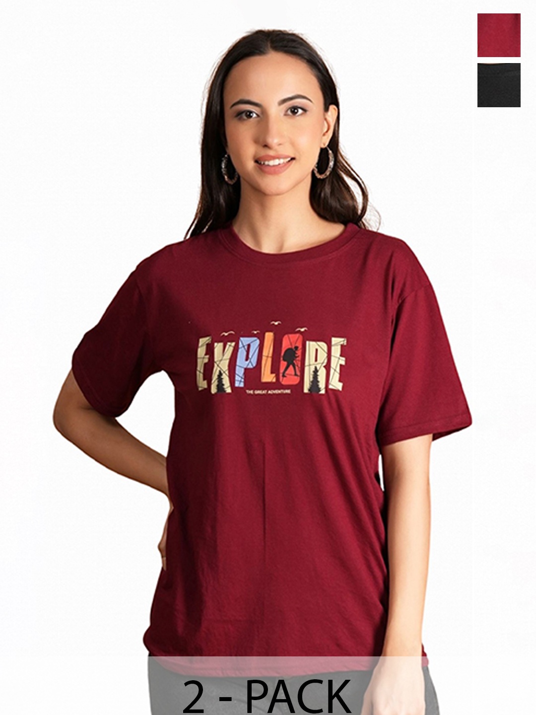 

BAESD Women Typography 2 Printed T-shirt, Multi