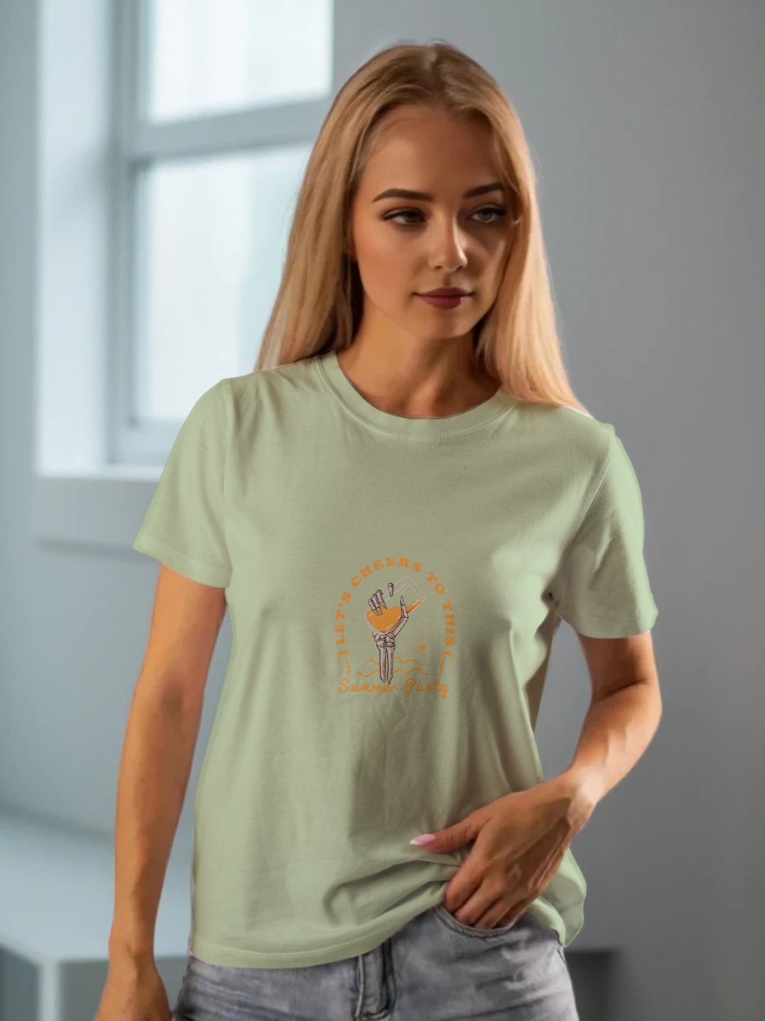 

Moda Rapido Women Pockets T-shirt, Sea green