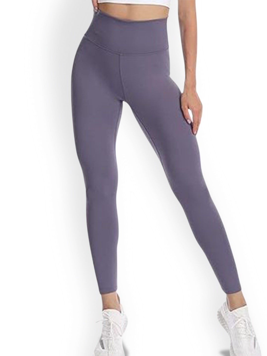 

Alexvyan Slim-Fit Breathable Anti-Skid Stretchable Gym Wear Tights, Purple