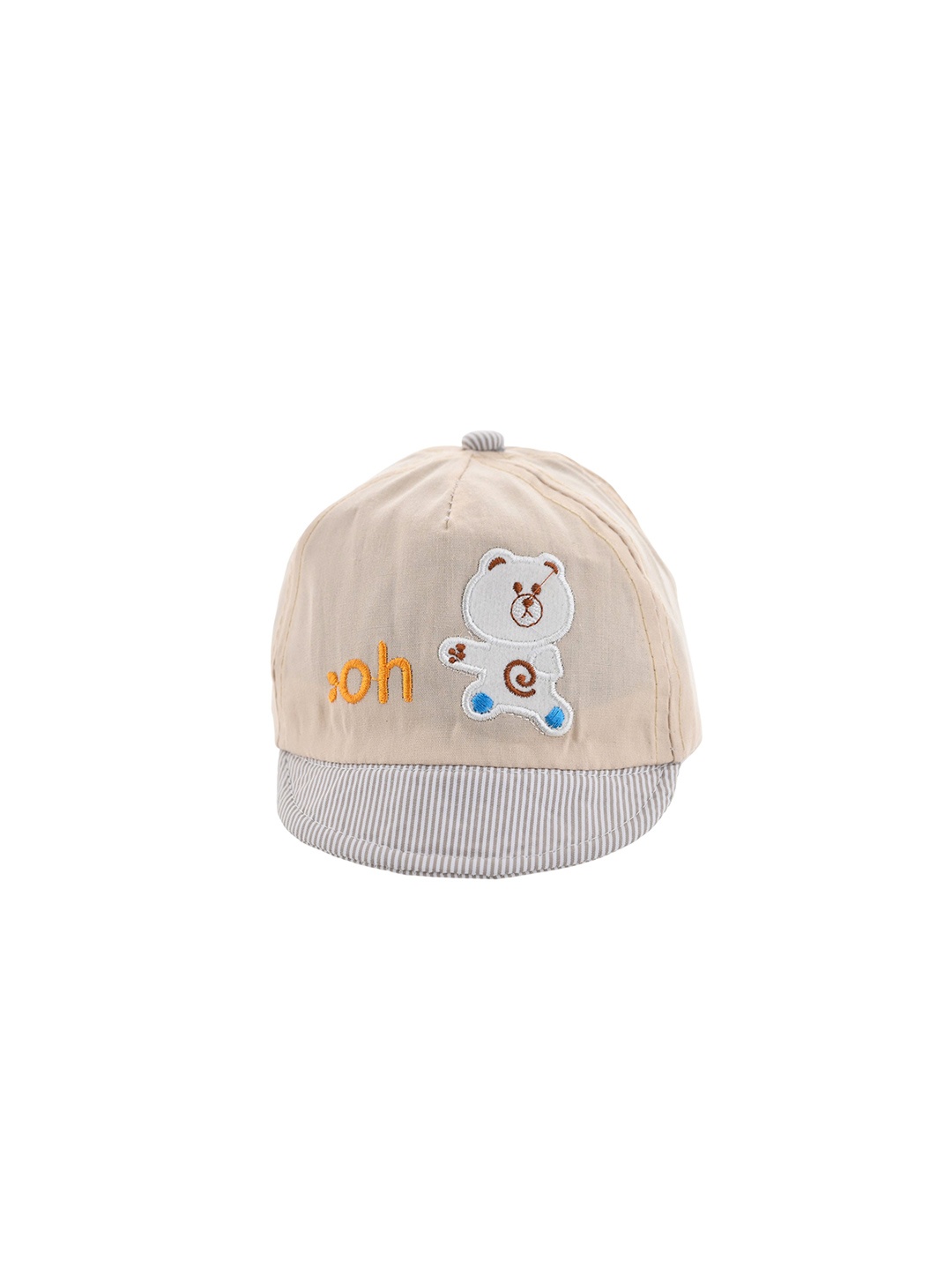 

SHOP FRENZY Kids Cotton Printed Baseball Cap, Beige